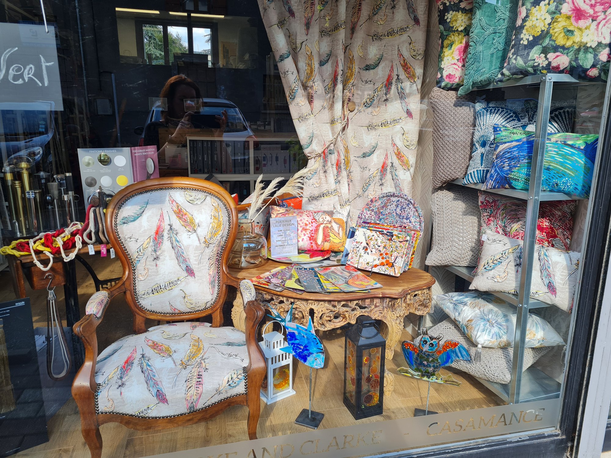 Cabriolet tissu plumes Lalie Design