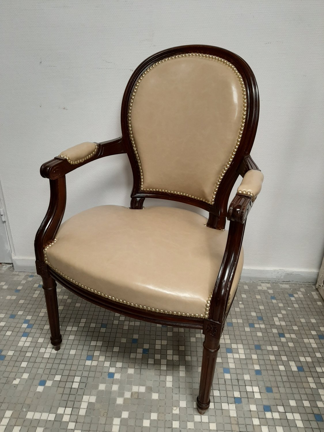 Cabriolet en simili cuir