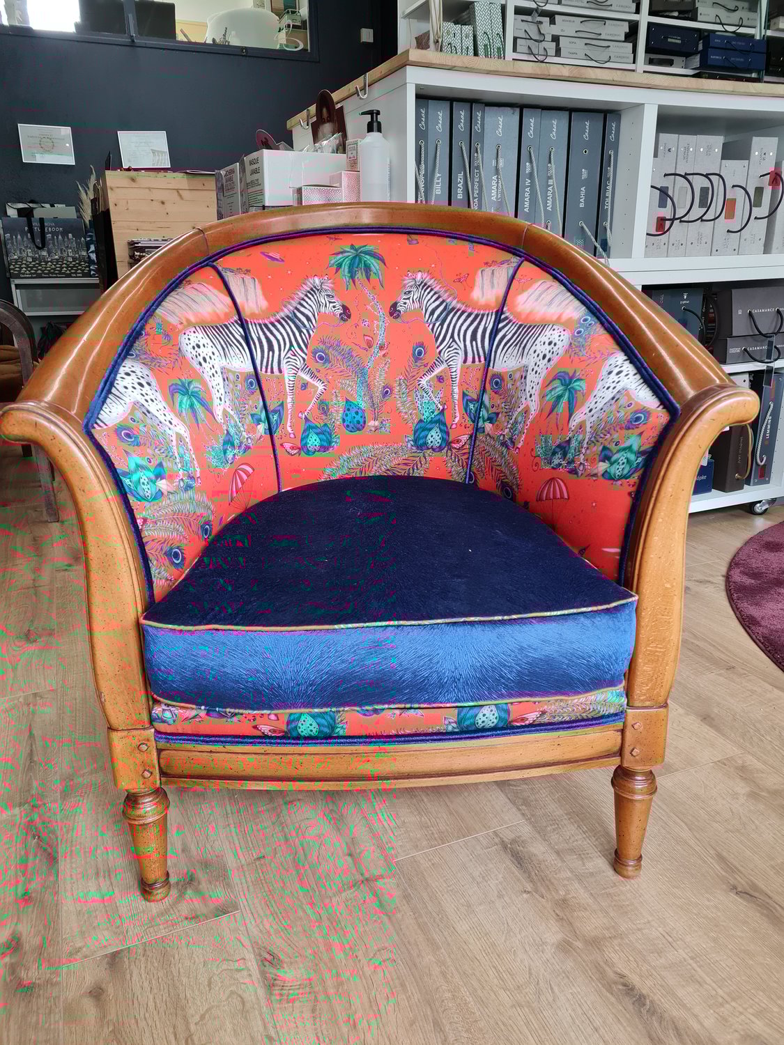 Fauteuil style tonneau Animalia