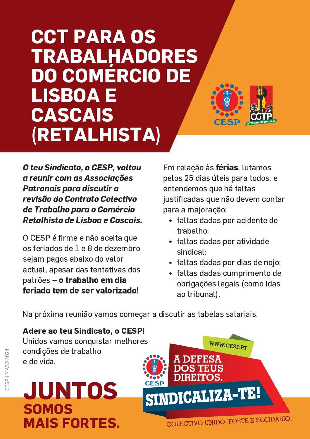 CCT PARA OS TRABALHADORES DO COMÉRCIO DE LISBOA E CASCAIS (RETALHISTA)