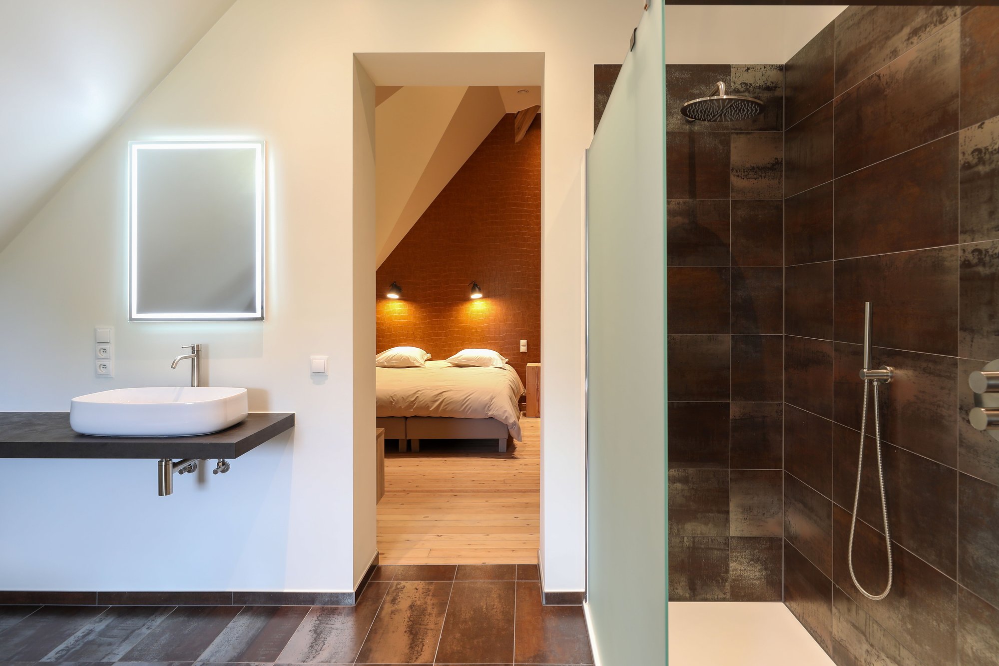 Aménagement du gîte Domaine Les Sorbiers à Marche à Famenne