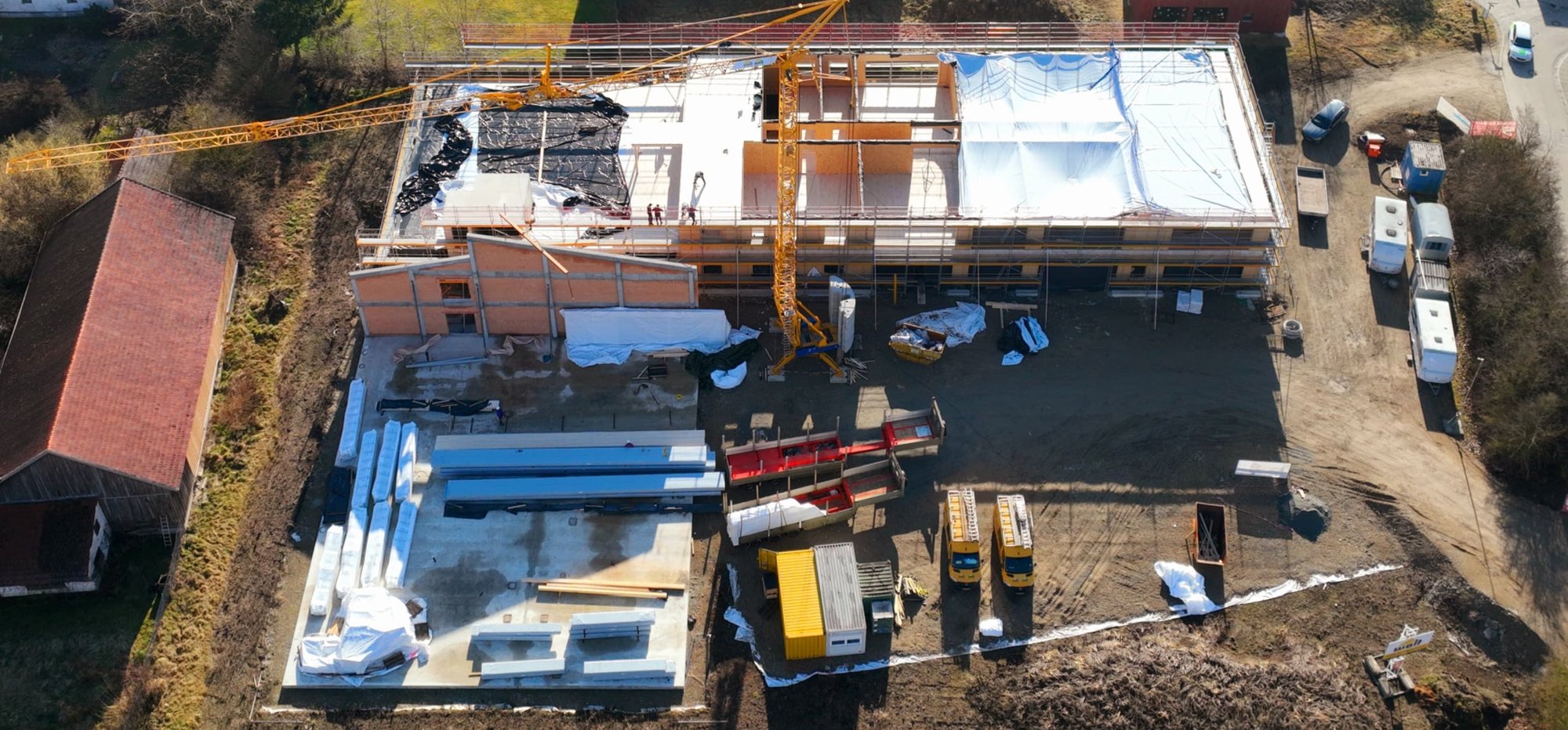 Innenwände erster Stock und Zwischendecke