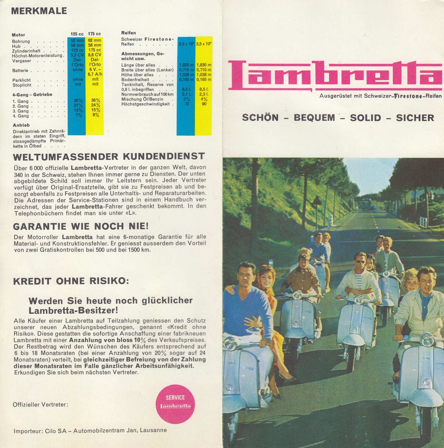 Original Prospekte: Dreirad Li175, Li 3. Serie und DL