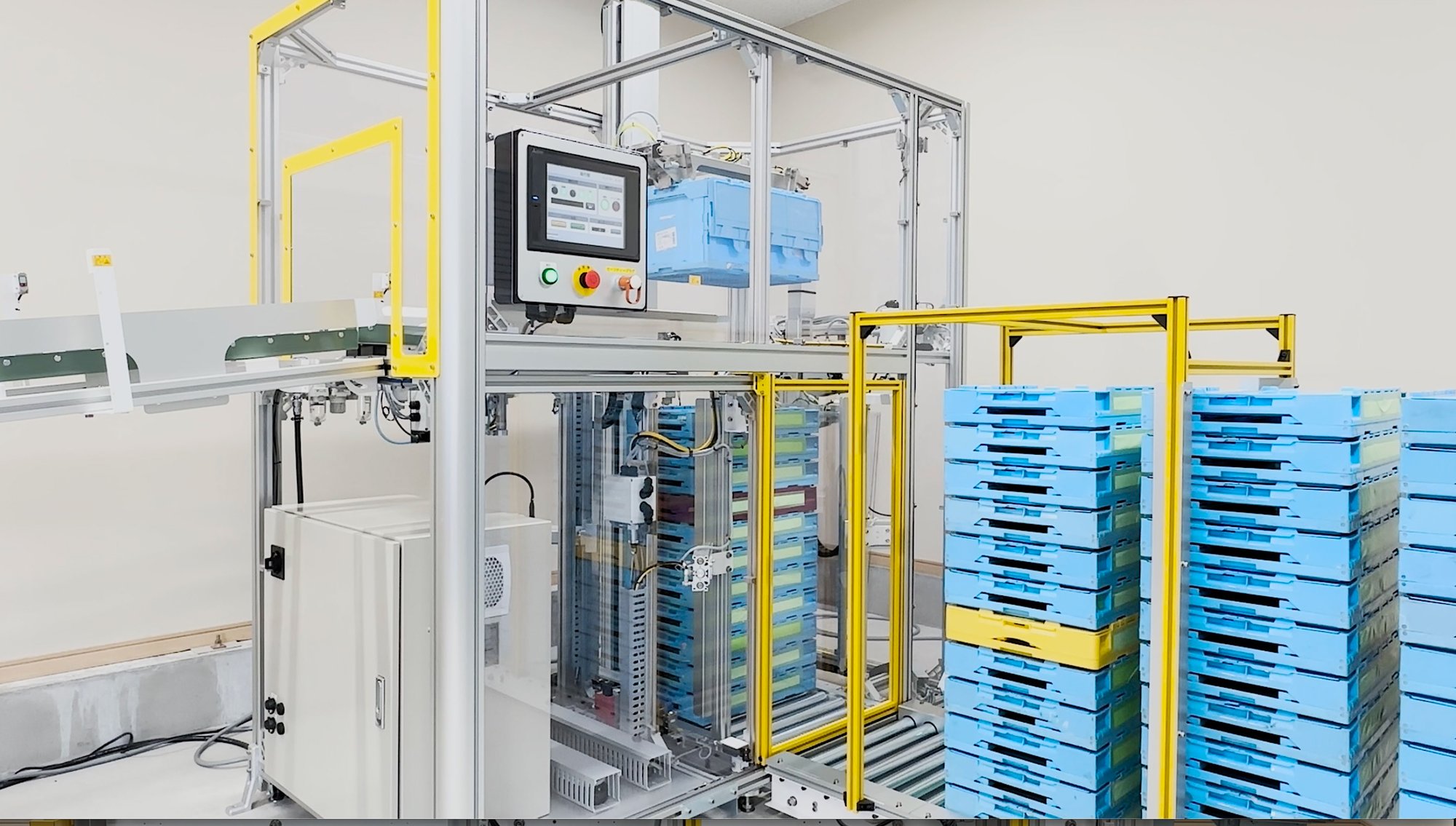 コンテナ組立機ガチャパンオート納入