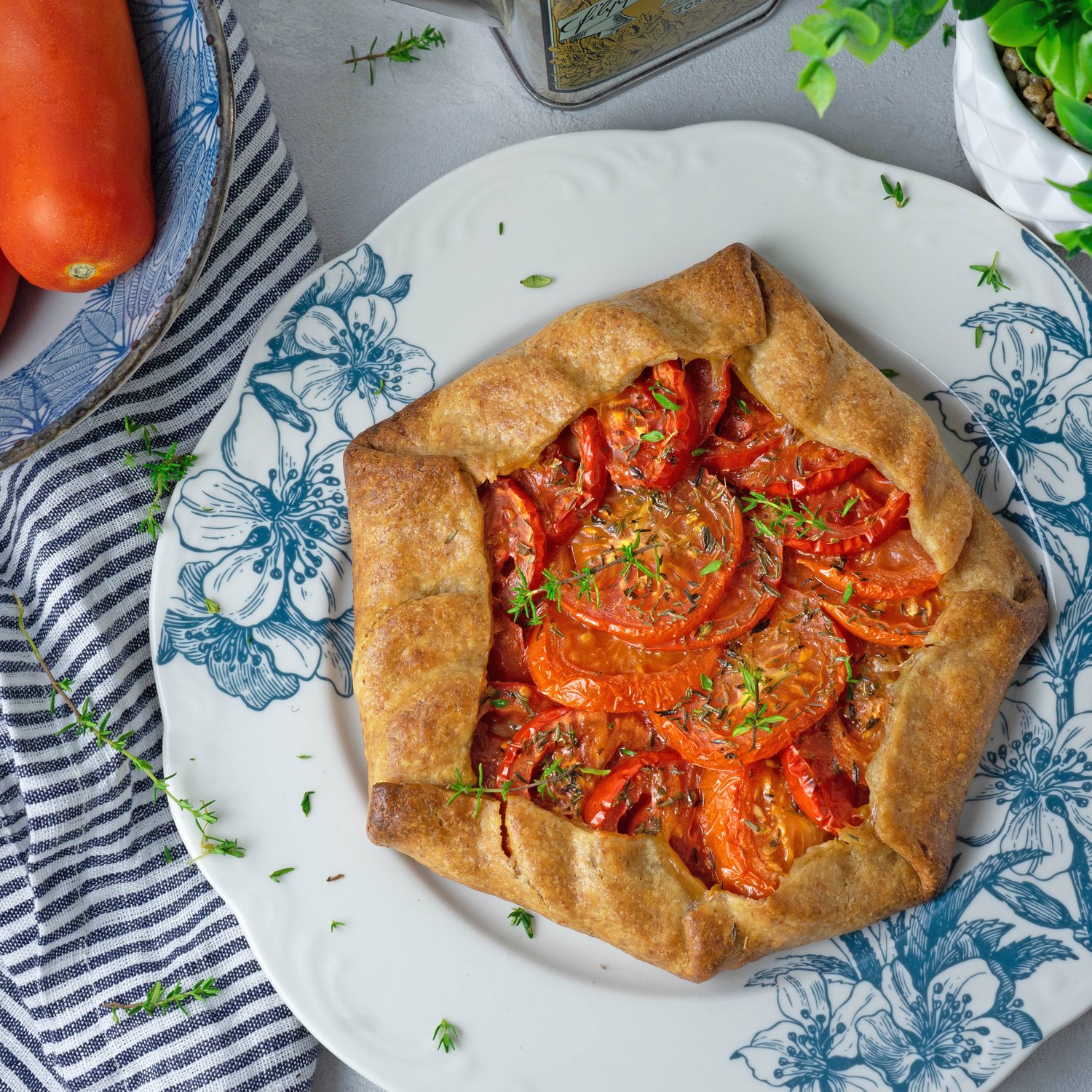 Schnelle Tomaten Galette