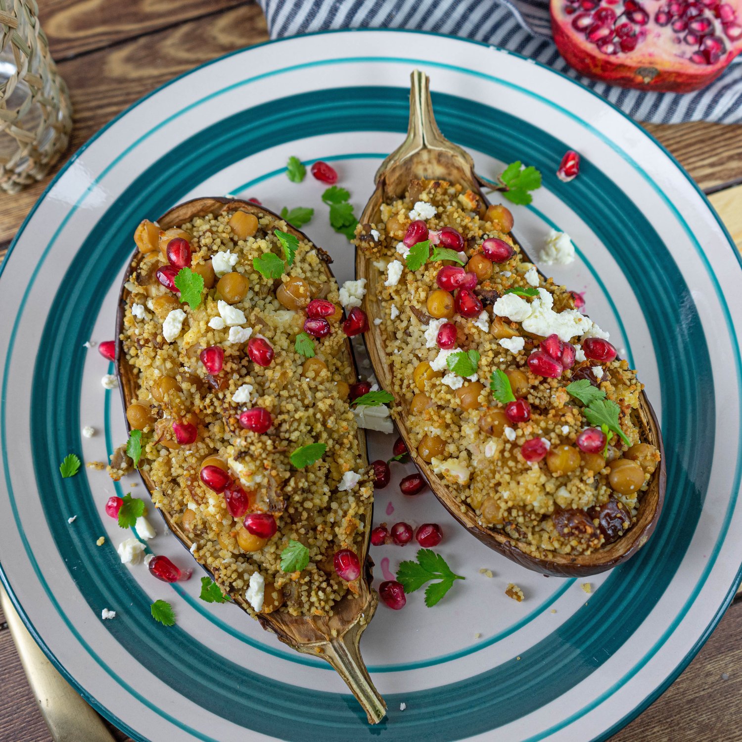 Gefüllte Auberginen