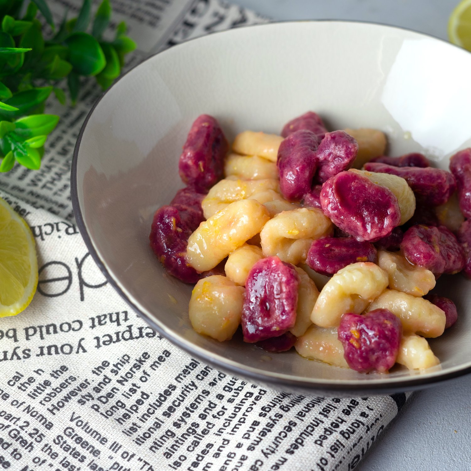 Gnocchi Duo an Zitronenbutter