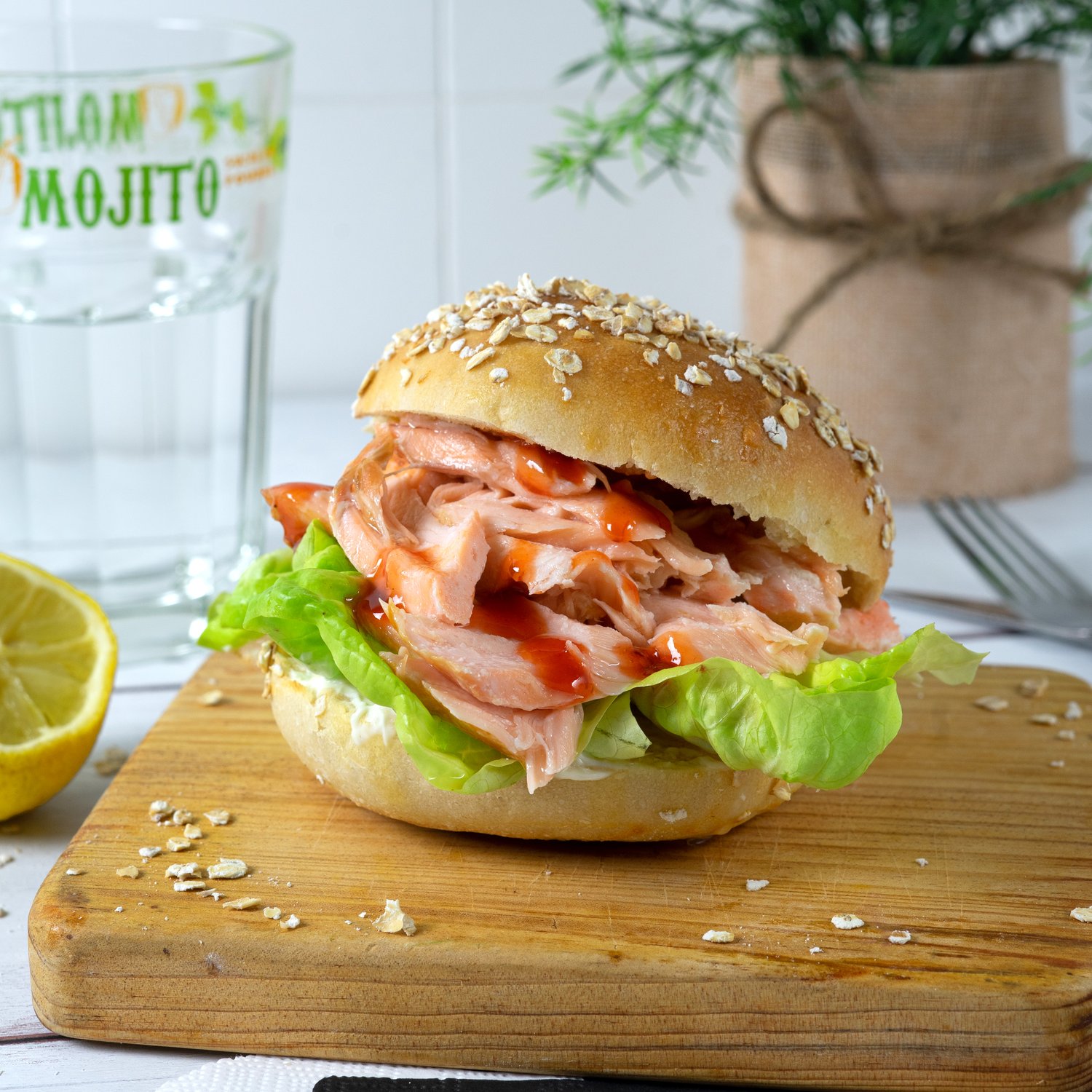 Pulled Lachs Burger