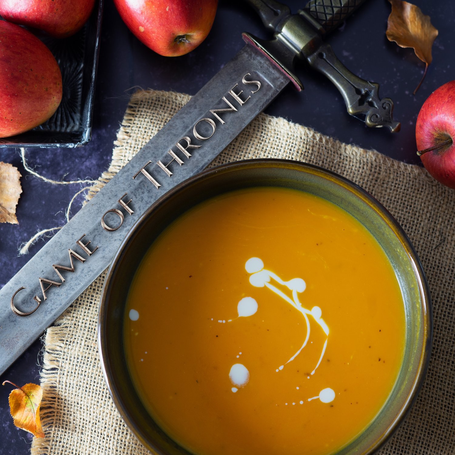Kürbis Apfel Suppe aus der Serie Game of Thrones