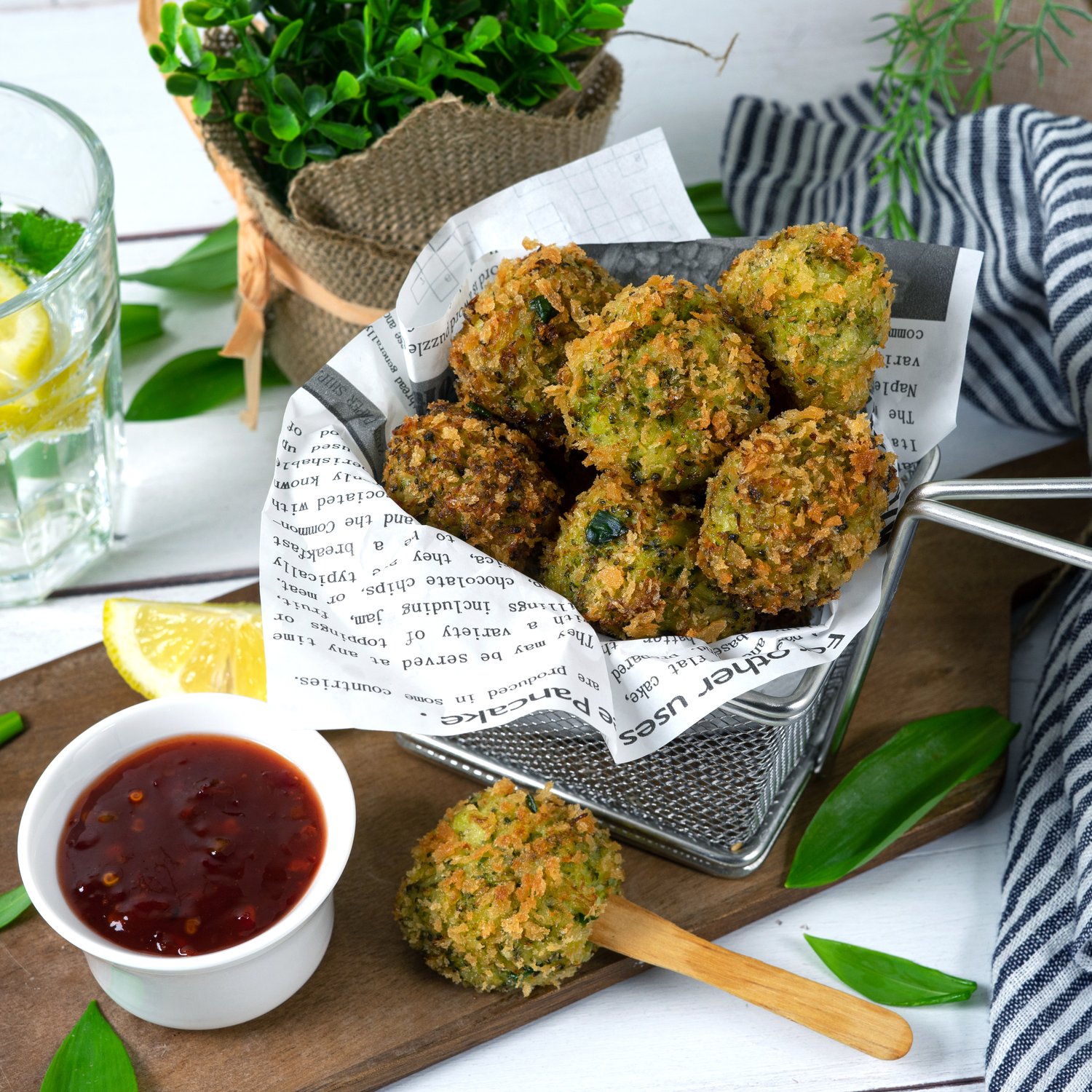 Broccoli Bällchen mit Käse