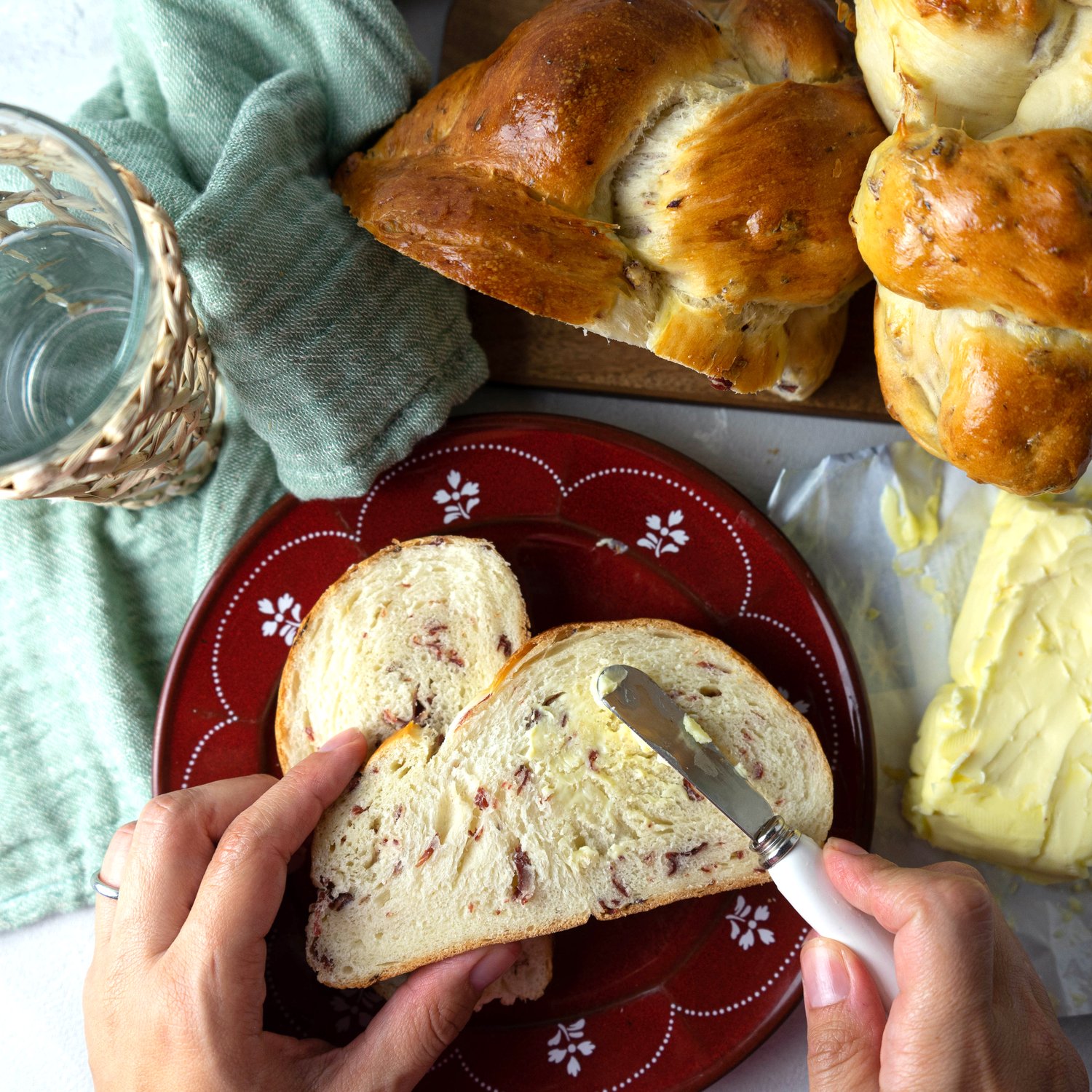 Zopfknöpfe mit Büdnerfleisch