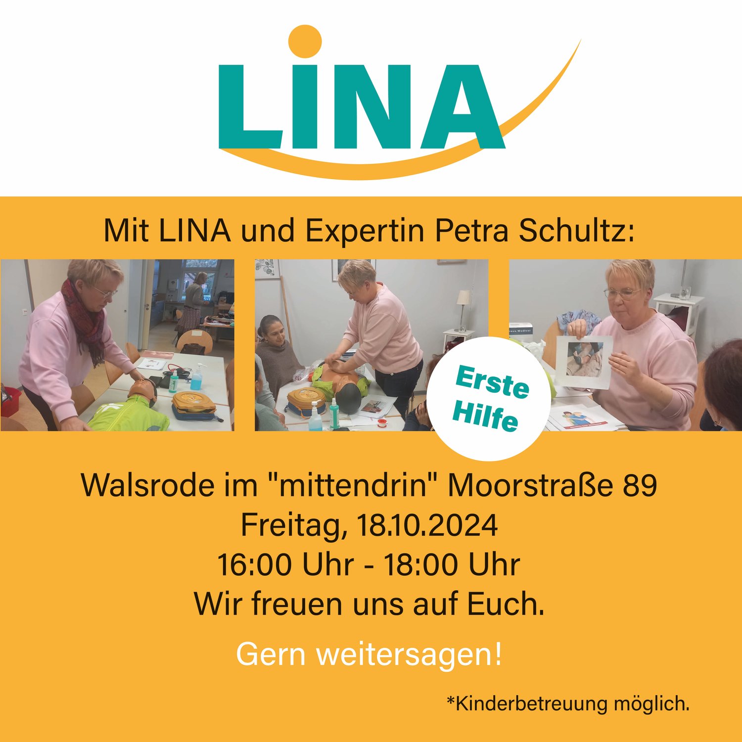 Mit LINA ... Erste Hilfe