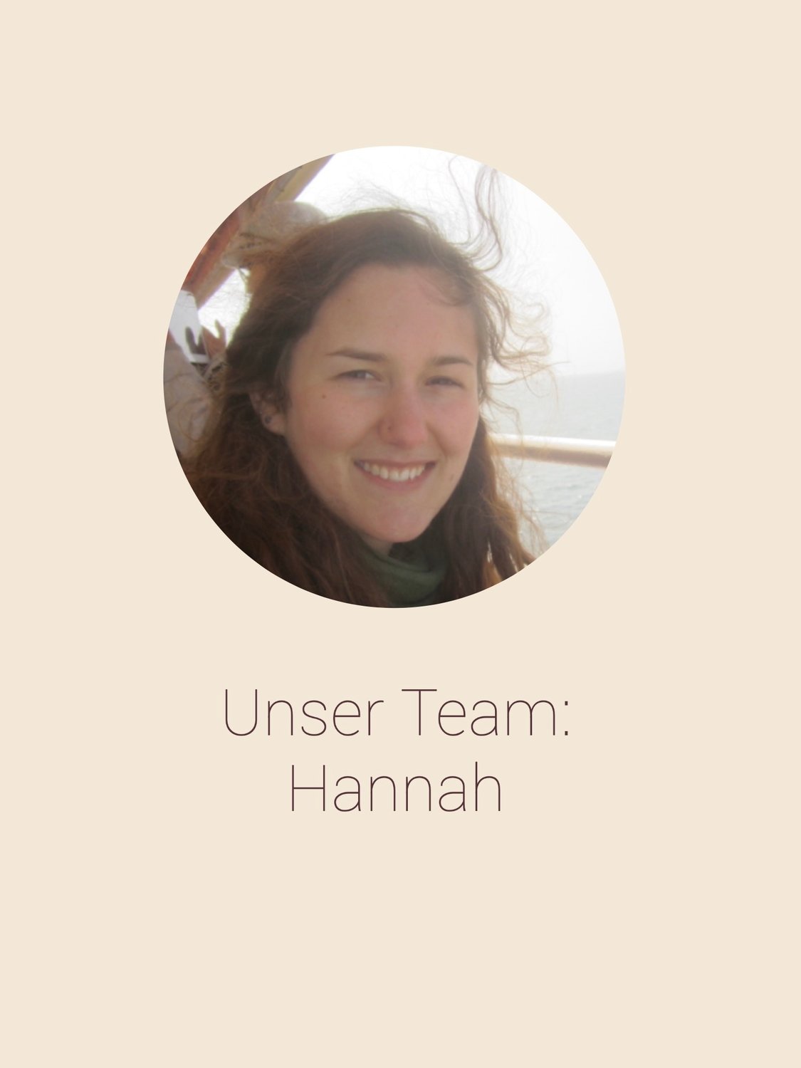 Unser Team: Hannah