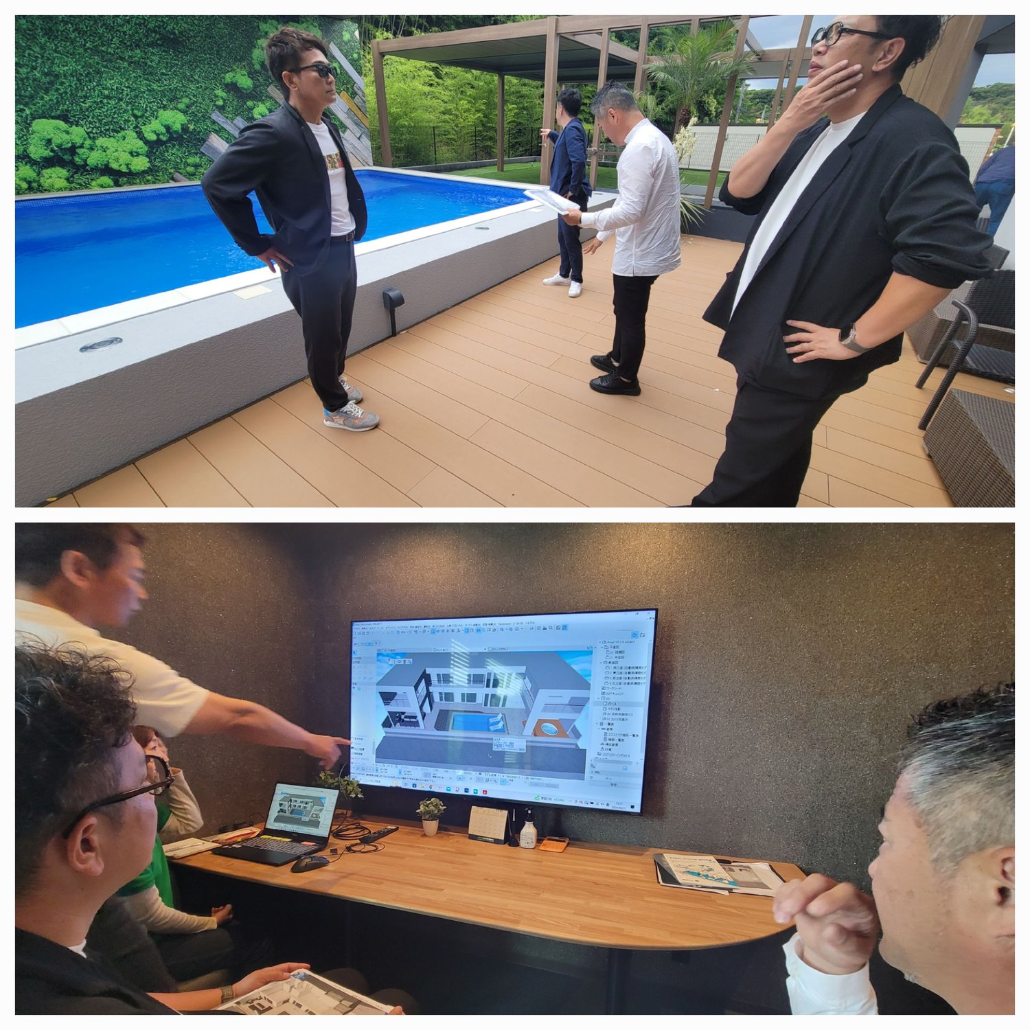 プール工事のMTG