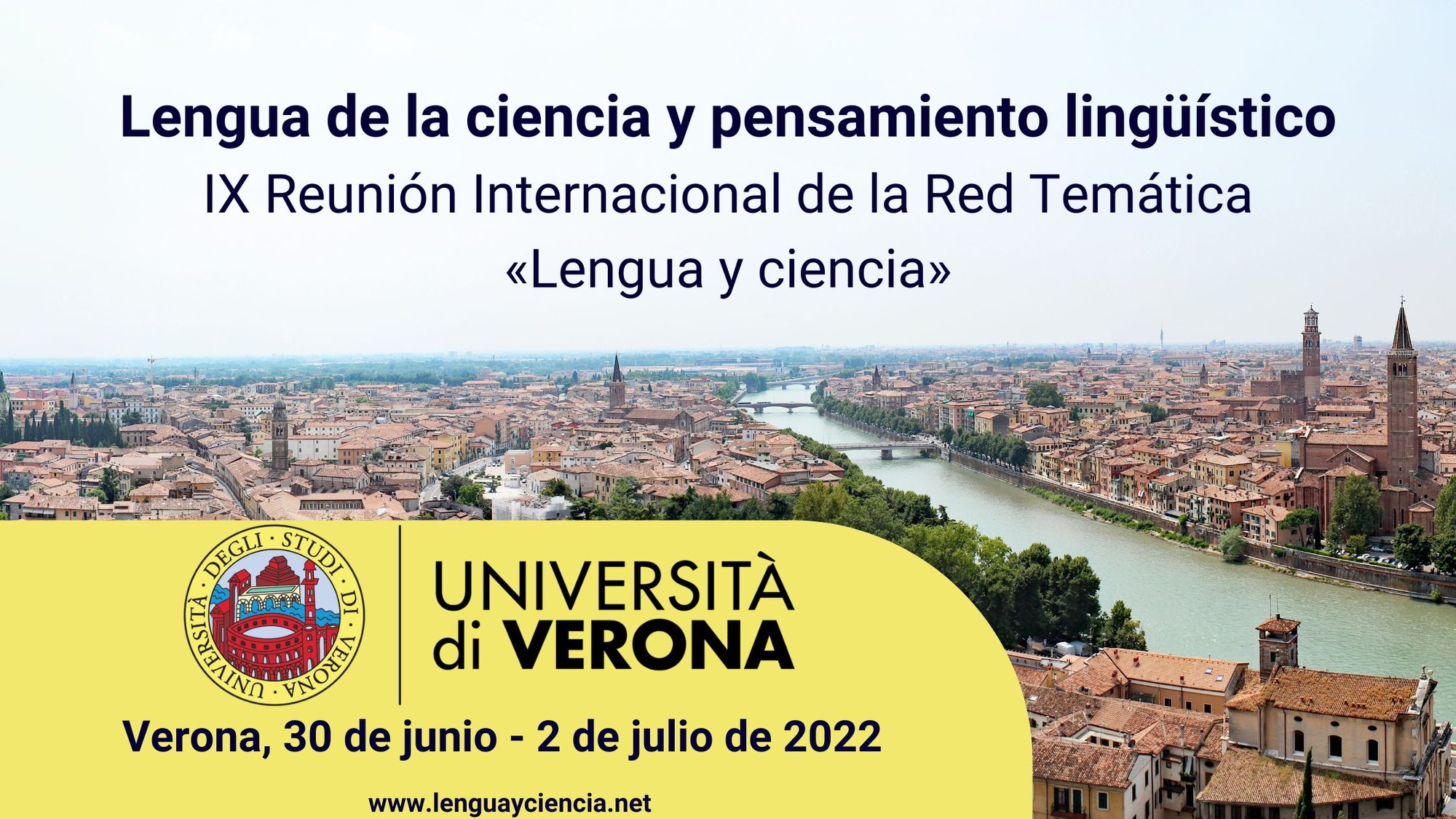 IX Reunión Internacional de la Red Temática «Lengua y Ciencia». Verona, junio de 2022