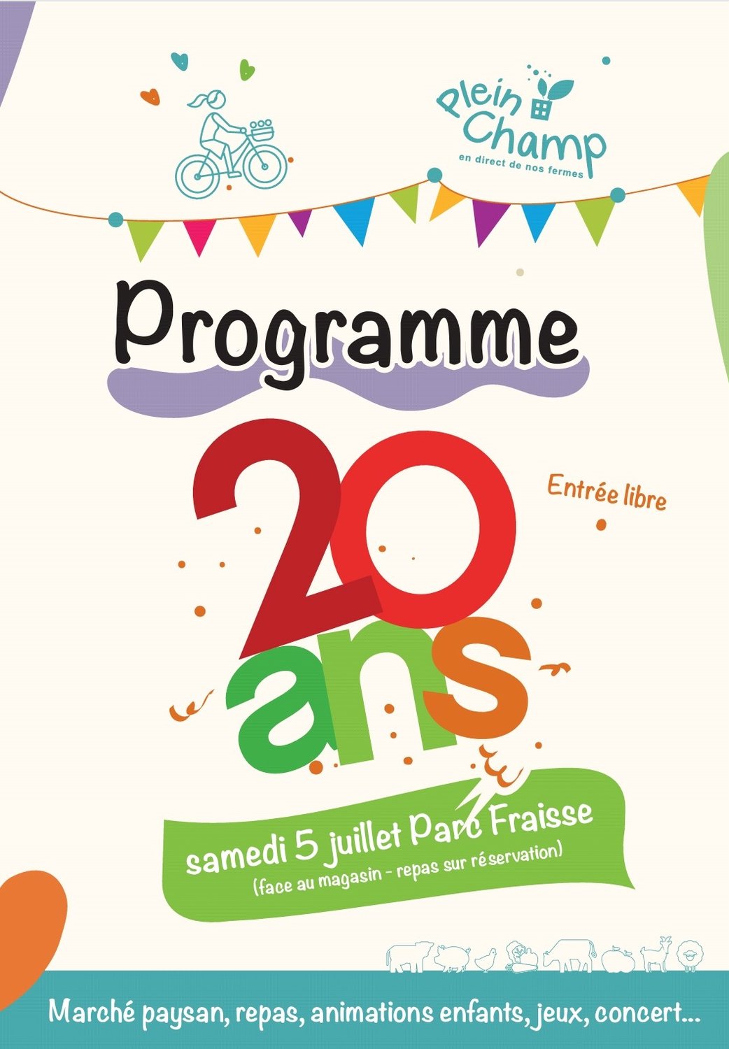 Plein Champ fête ses 20 ans !