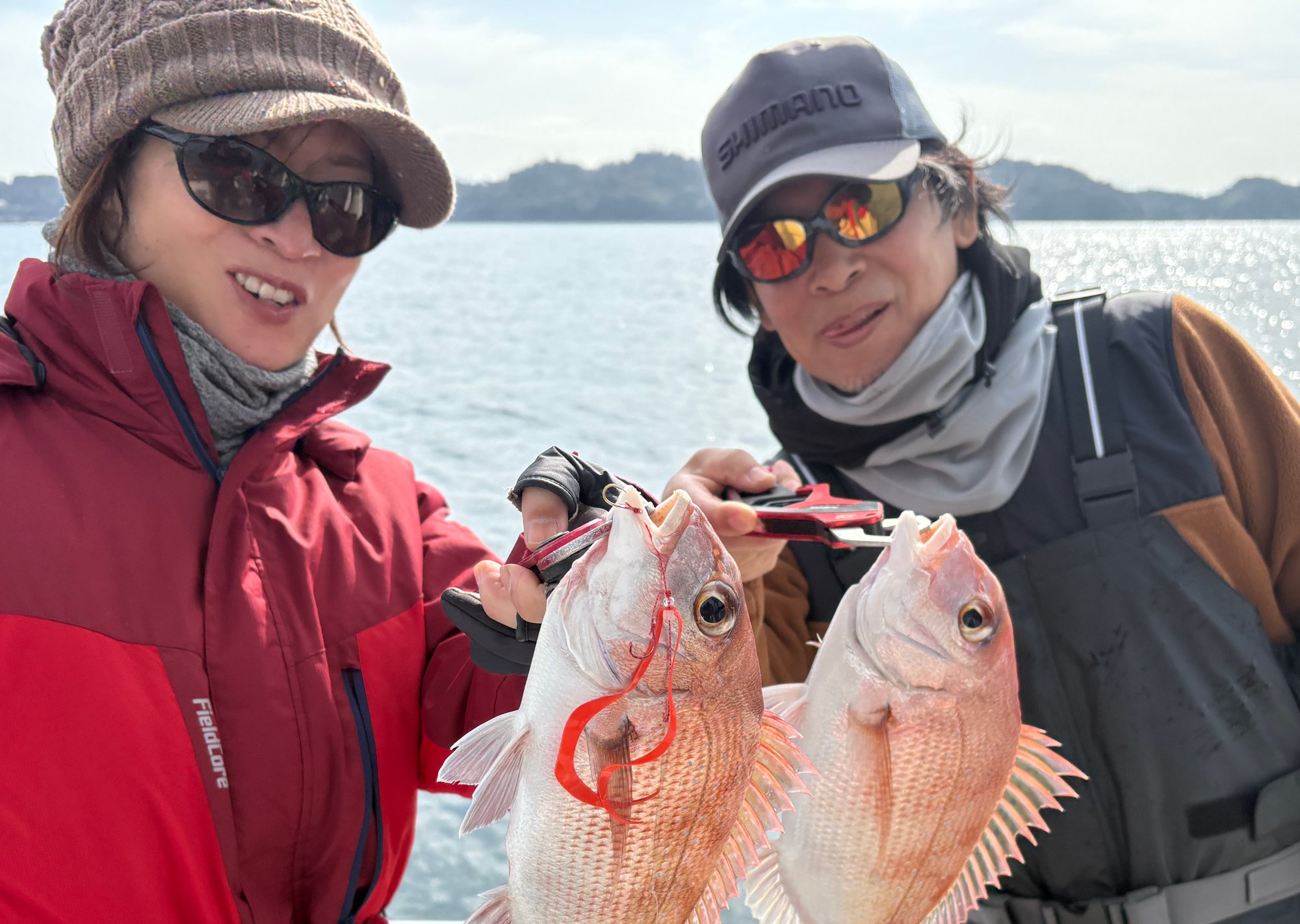 1月15日　鯛 釣果＆船長達の新年会