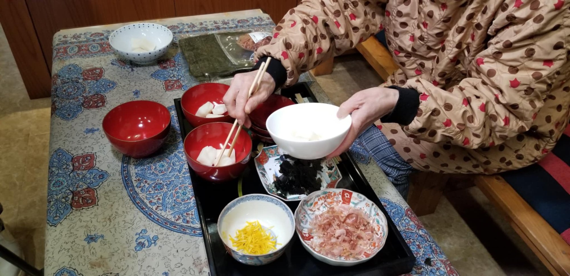 気仙沼カツオ漁伝来350周年記念「湯餅づくり＆海苔焼き体験」開催中！