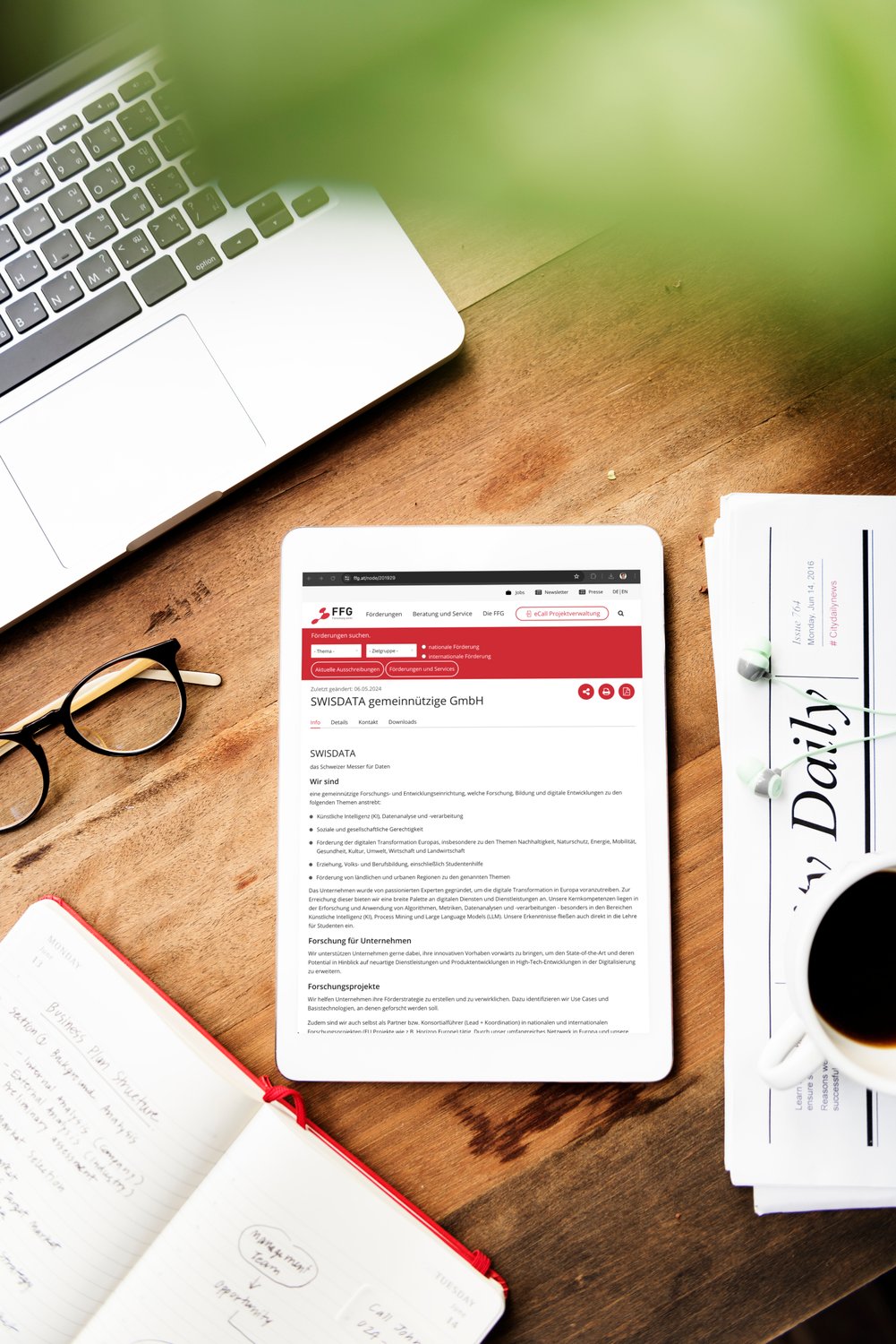 Wir sind eine Forschungseinrichtung die in der Datenbank der FFG gelistet ist