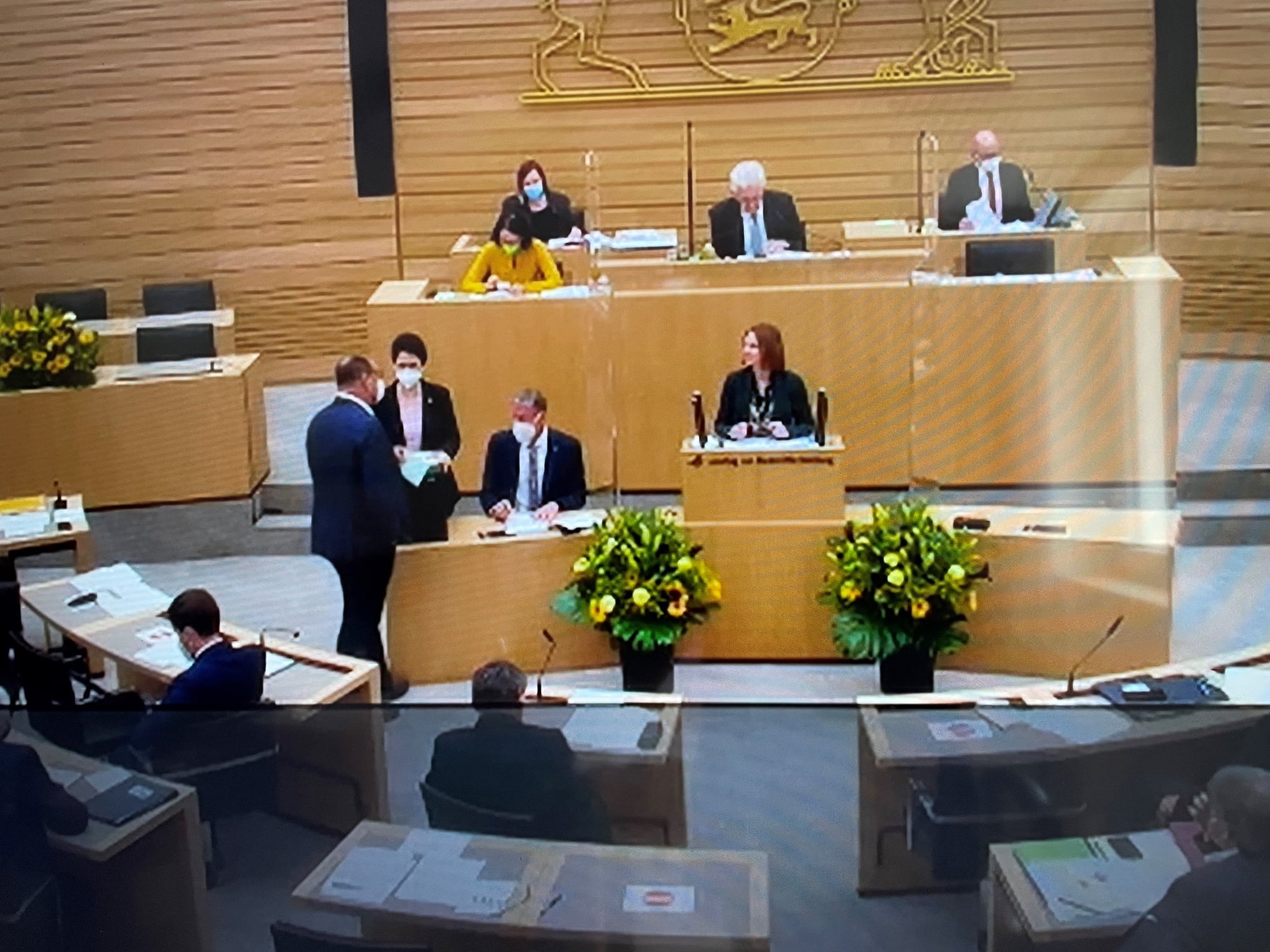 Erste Sitzung im Landtag!