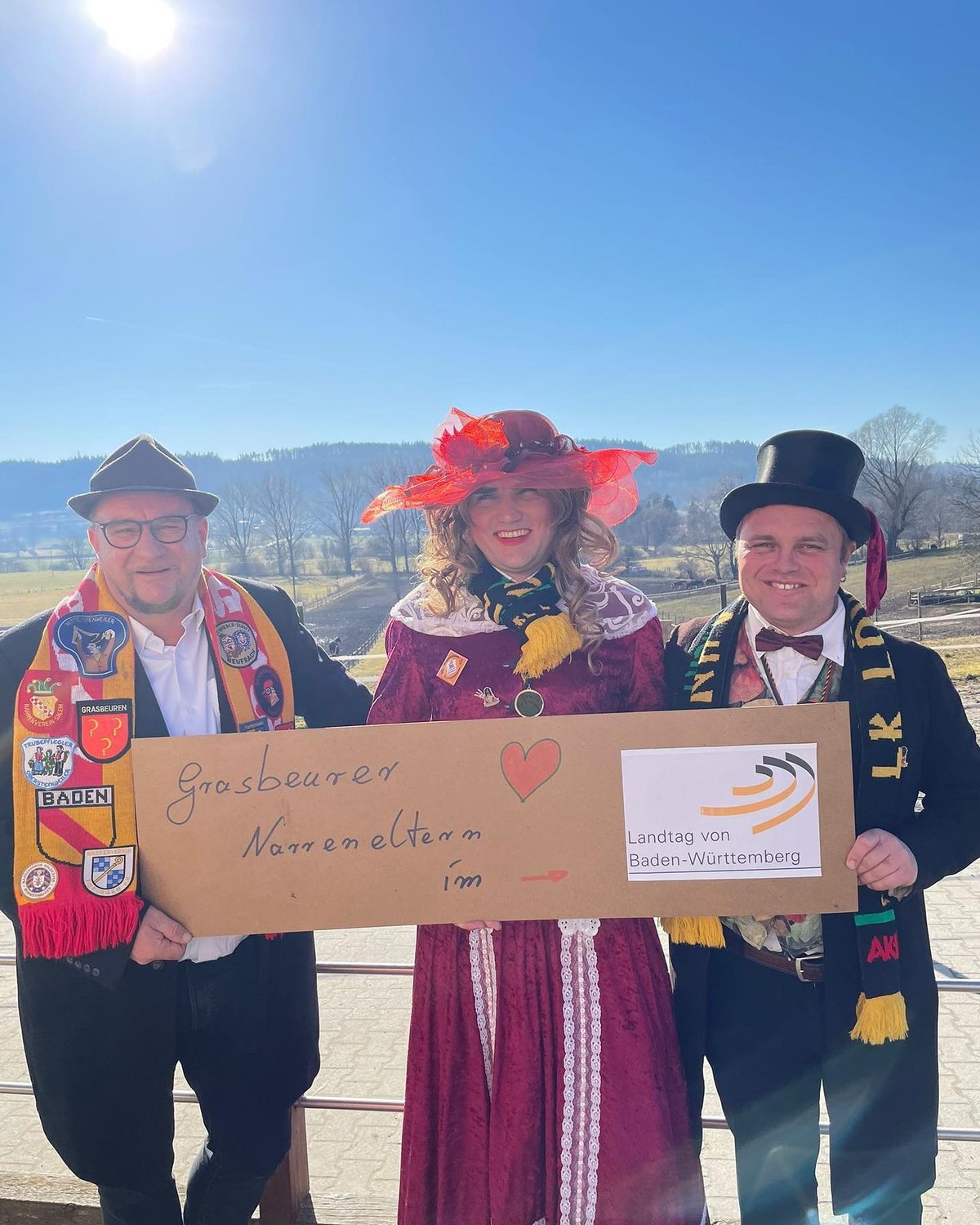 Hochzeit der Narreneltern bei der Narrenzunft Grasbeuren