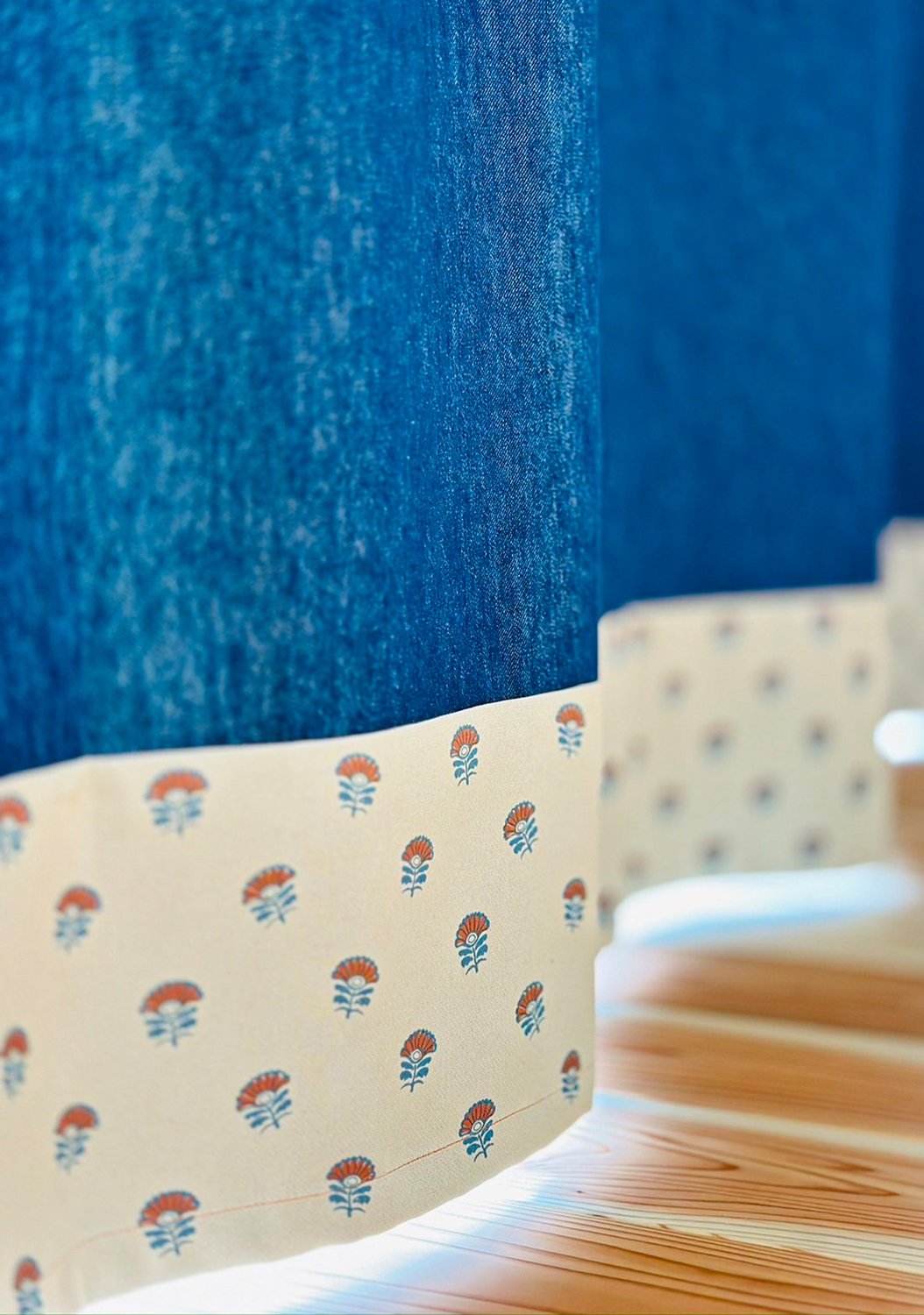 倉敷デニムカーテン、カスタムメイド。