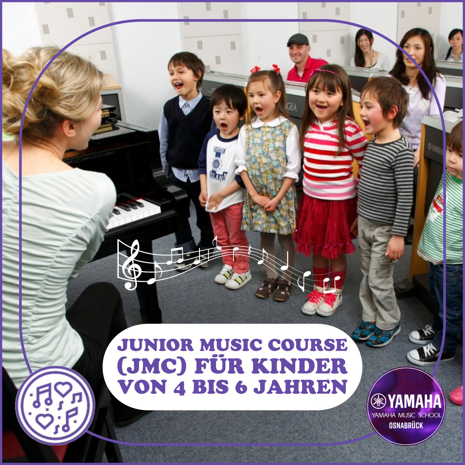 Junior Music Course (JMC) für Kinder von 4 bis 6 Jahren