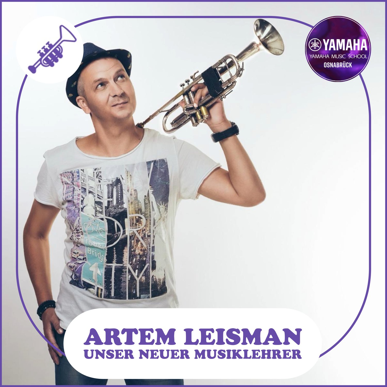 Neuer Musiklehrer für Trompete & Saxophon Artem Leisman