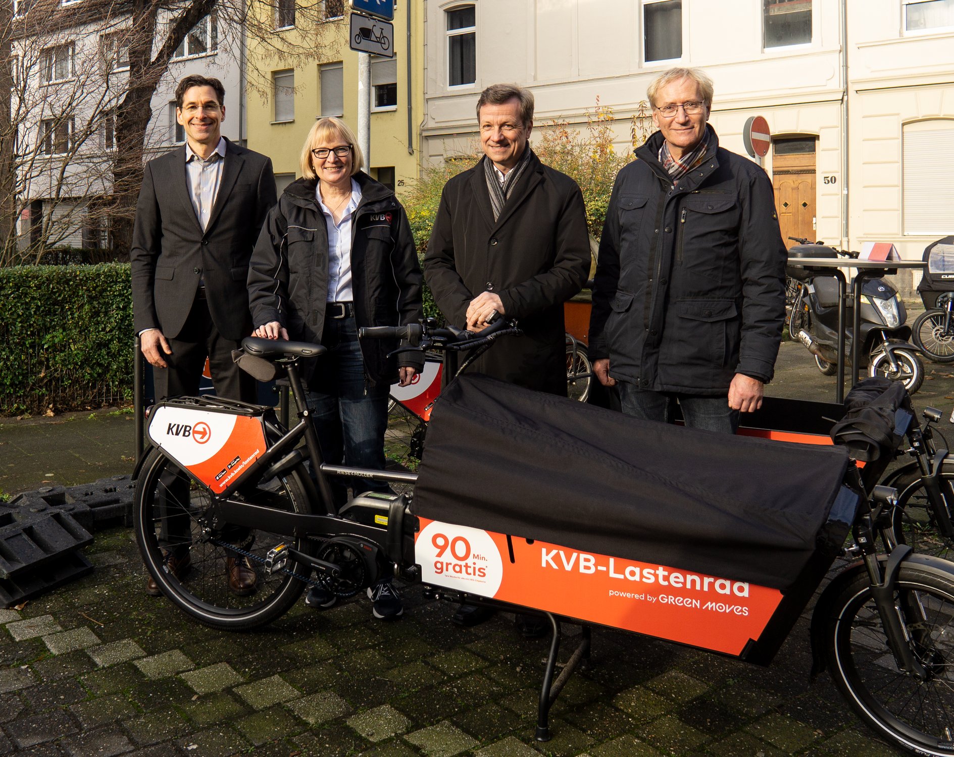 Green Moves betreibt kommunales E-Lastenrad-Sharing für die Kölner Verkehrs-Betriebe