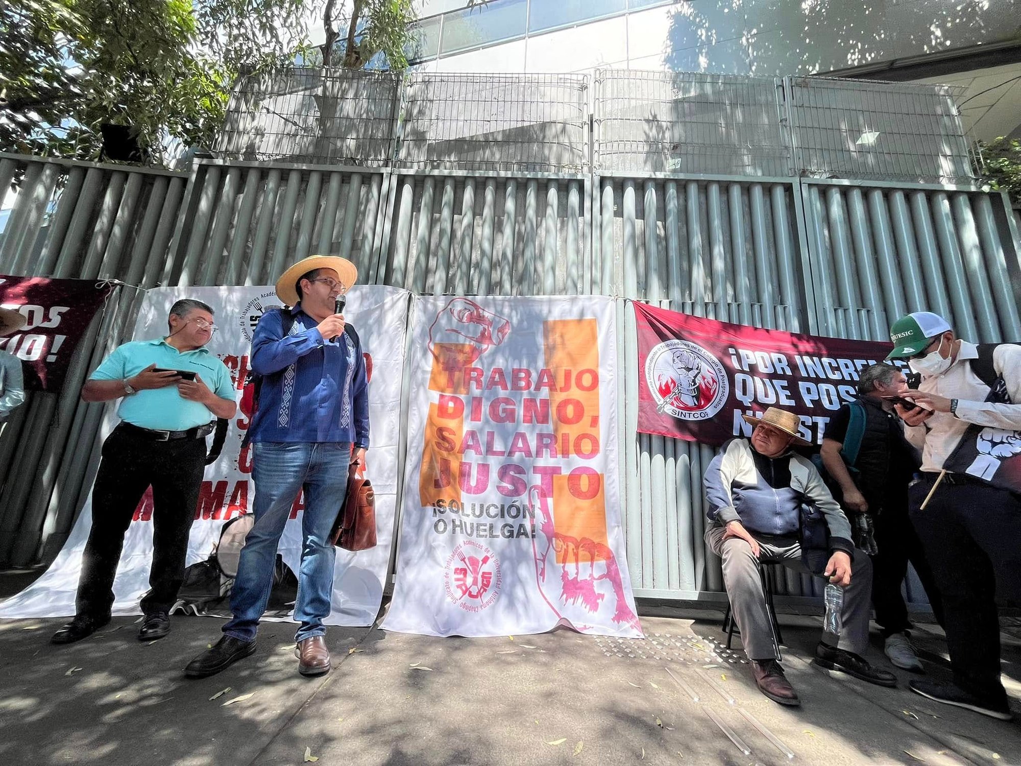 STAUACh, mitin ante la SADER