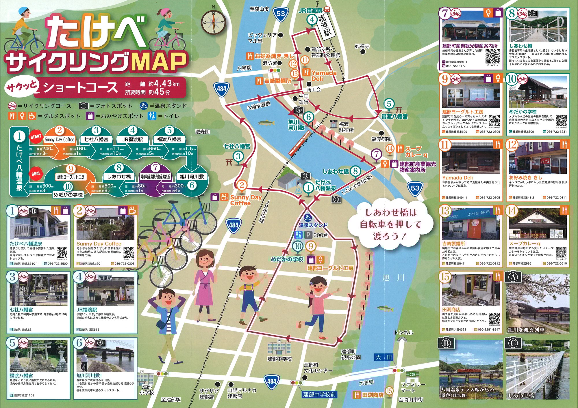 たけべサイクリングマップについて