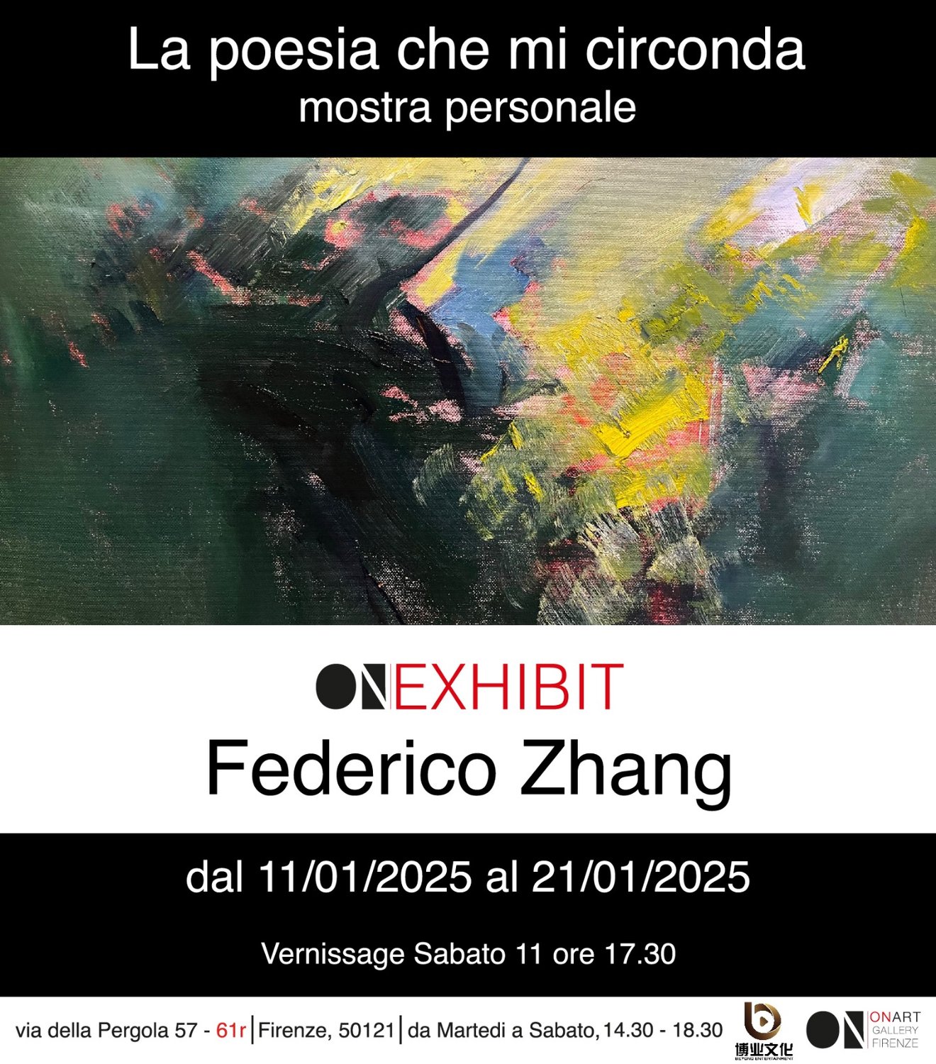 'La Poesia che mi circonda' mostra personale di Federico Zhang