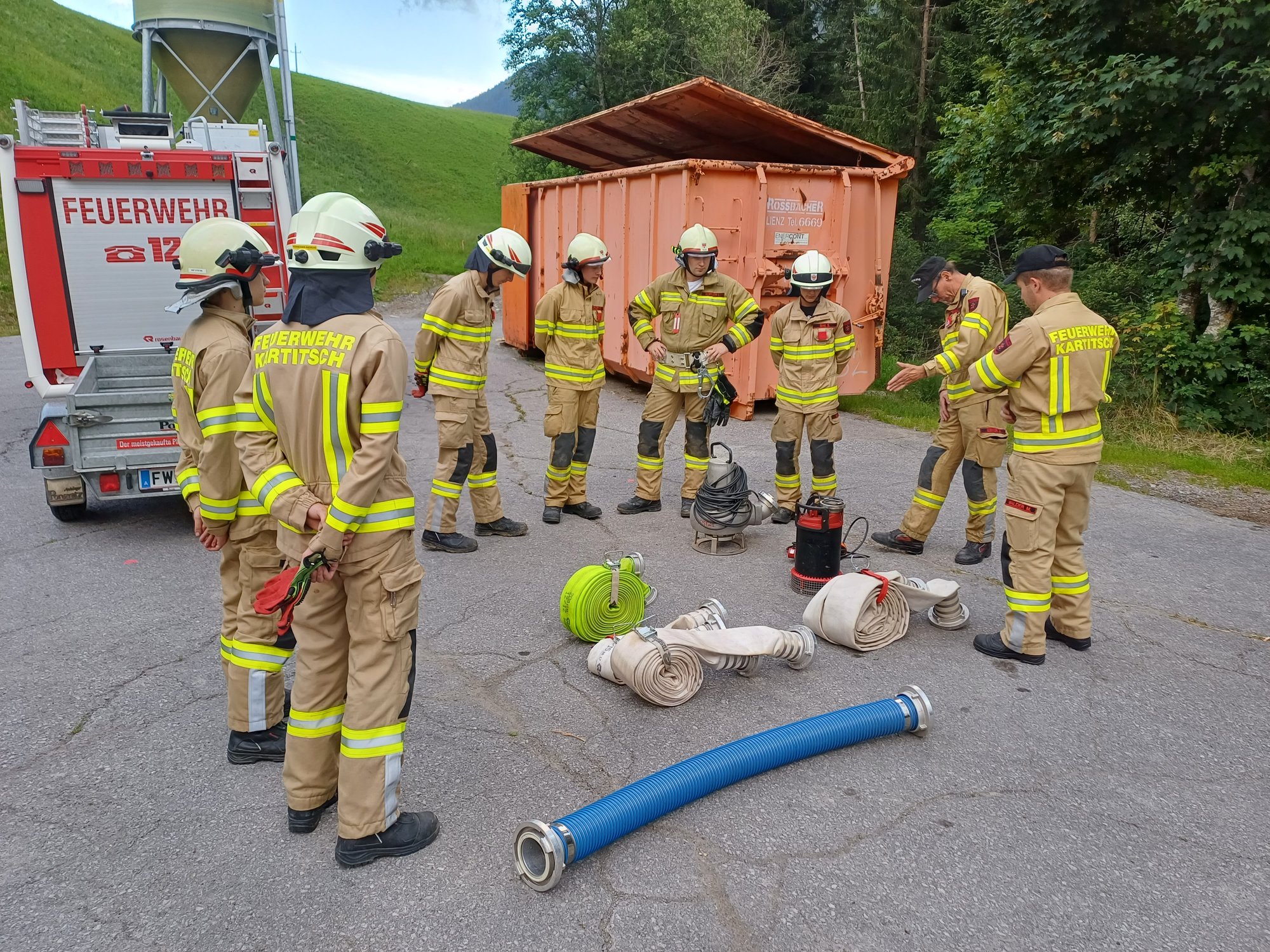 Schulung Wasserpumpen und TS