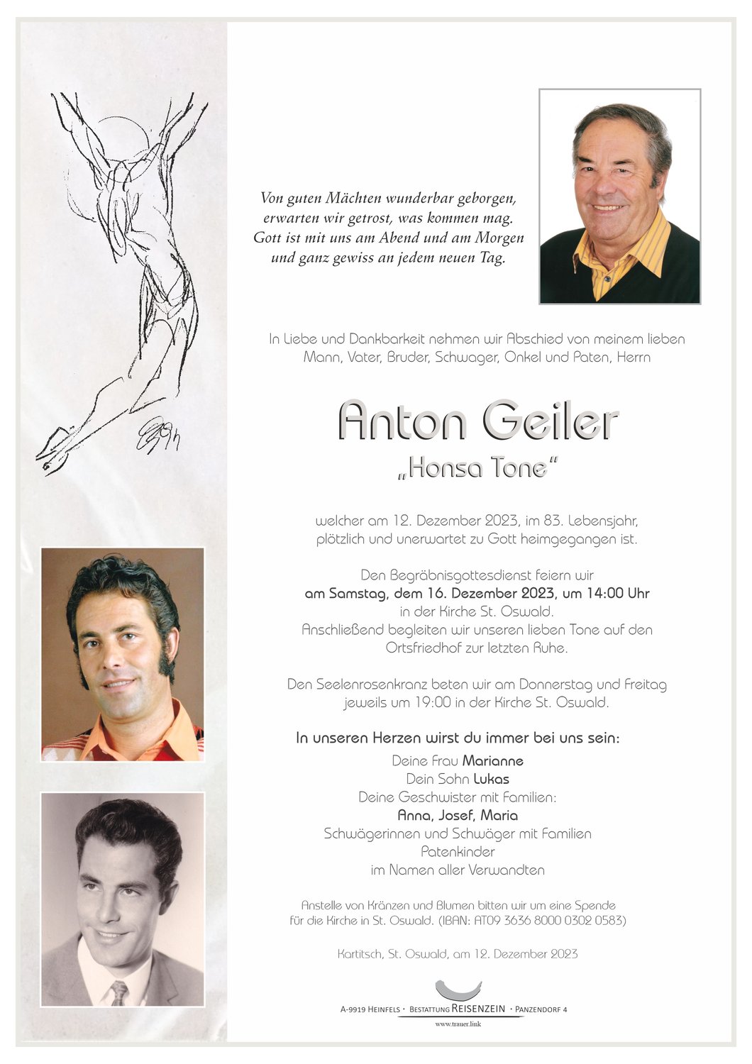 Begräbnis Geiler Anton