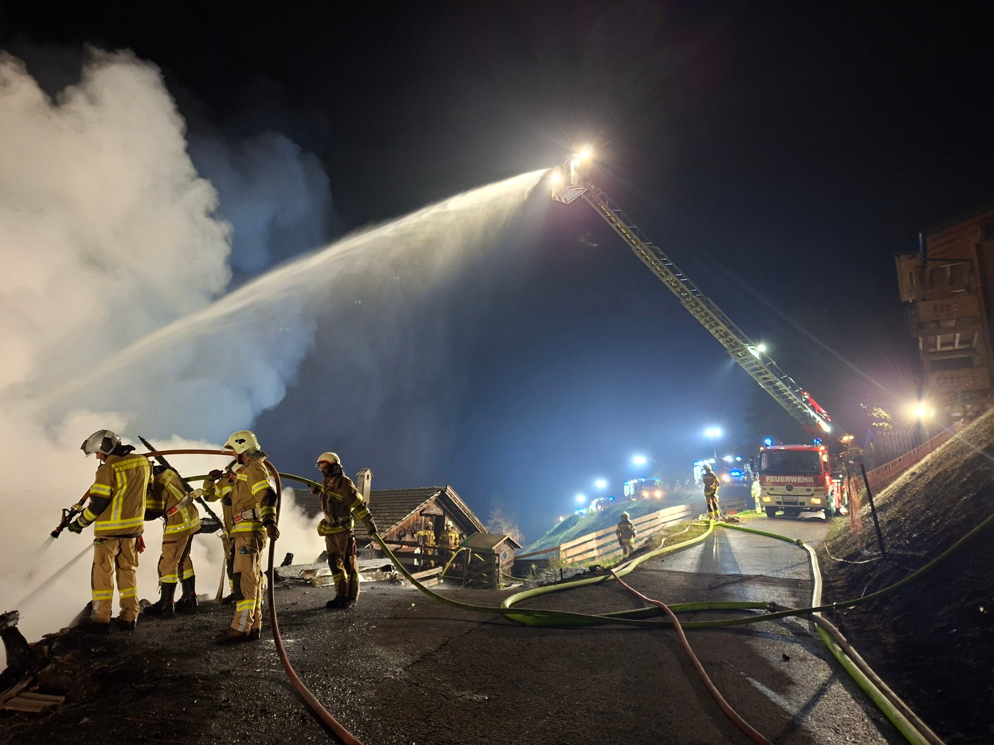 Einsatz 14-2025 Großbrand Bauernhof Sillian