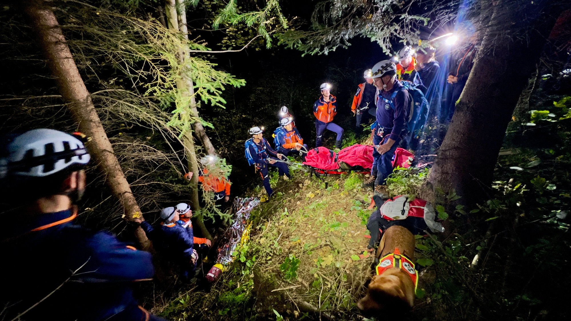 Intensives Wochenende für die Bergrettung St. Johann