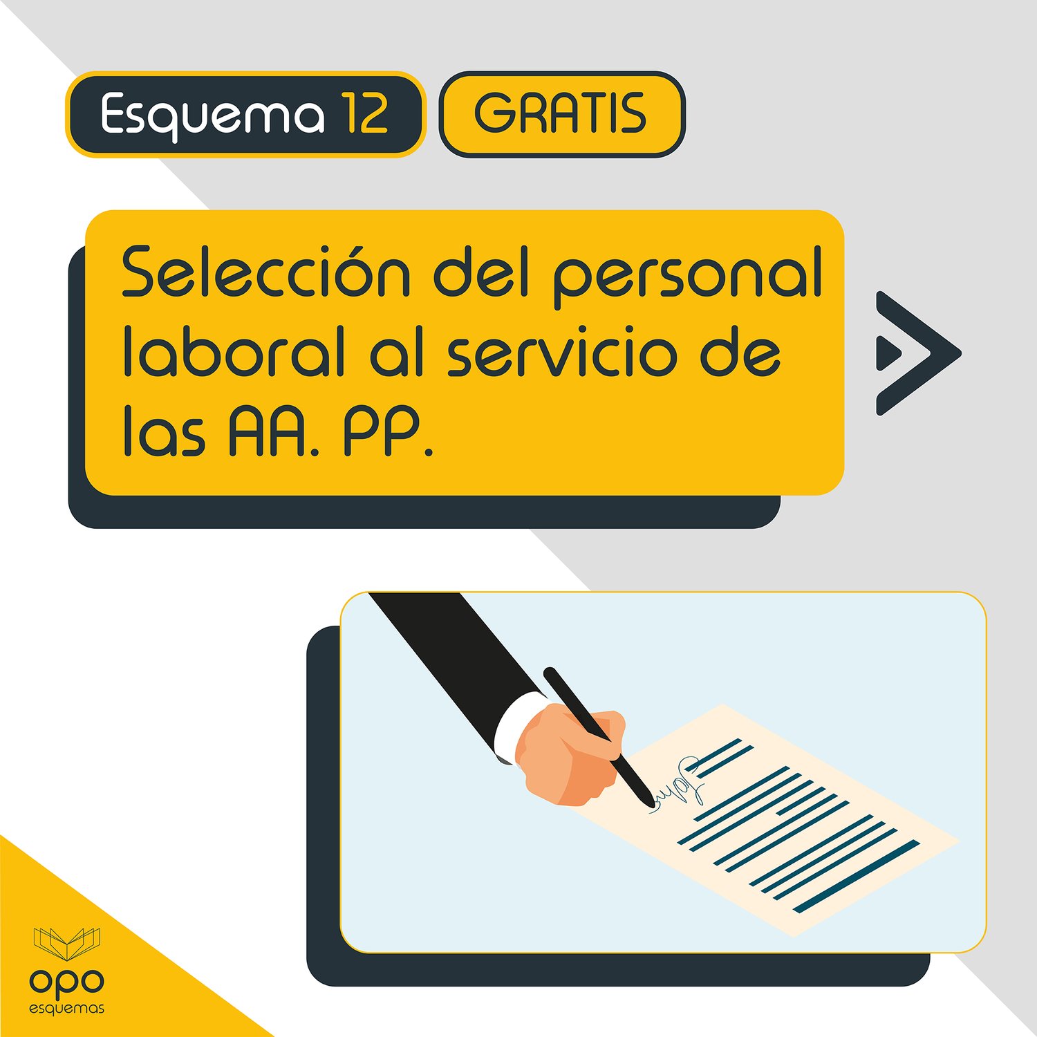 Esquemas Oposiciones. Selección de personal laboral al servicio de las AA.PP.
