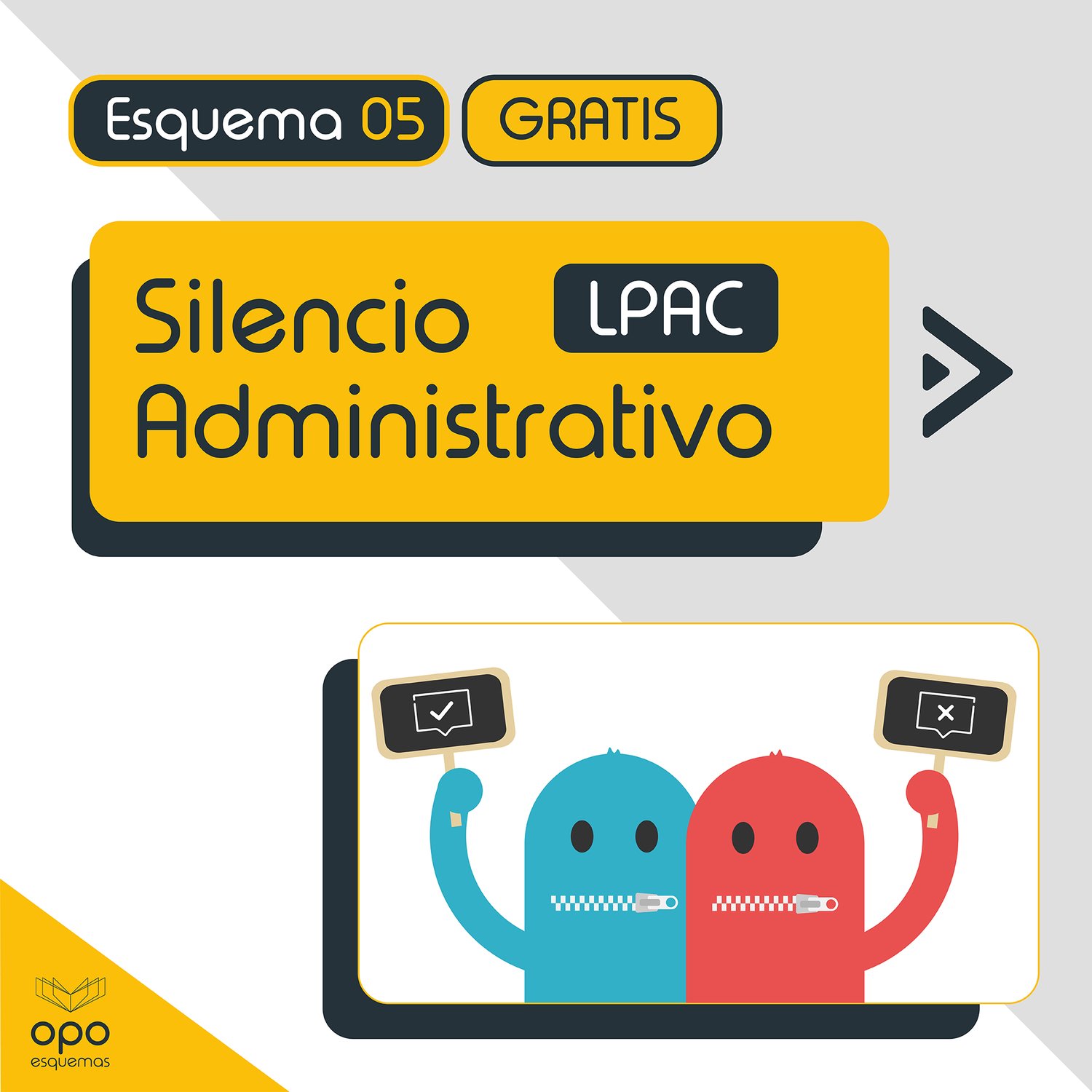 Silencio administrativo Ley 39/2015. Esquema gratis
