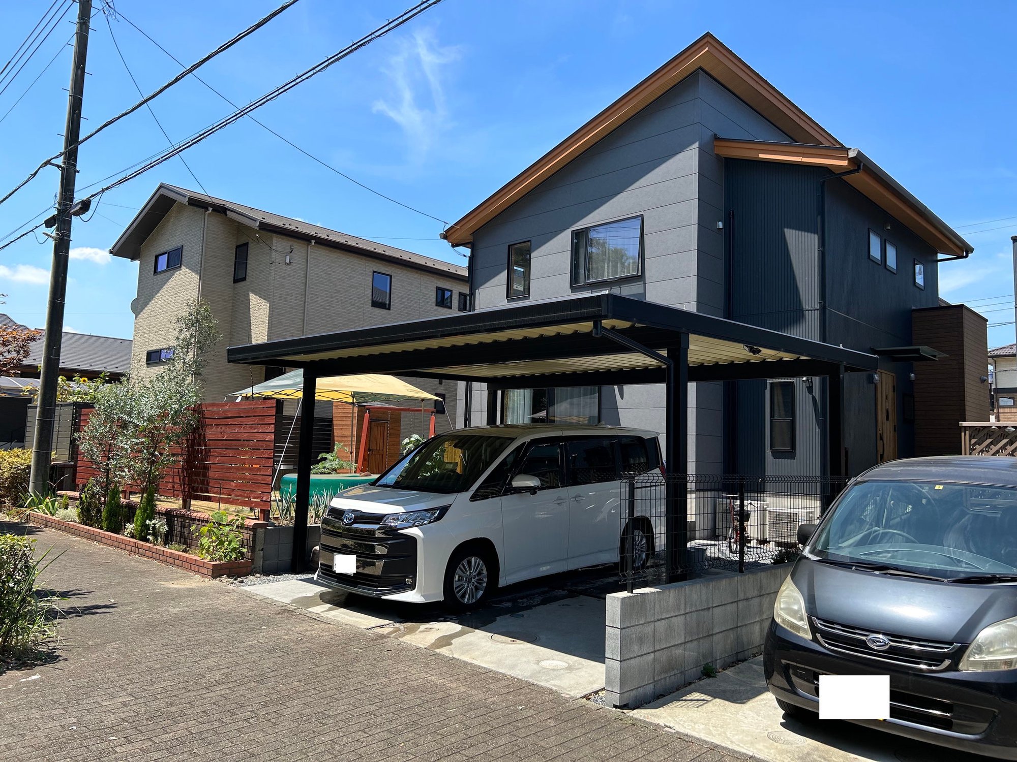 LIXILスチール折板カーポートSW900で雹害も安心【野田市】