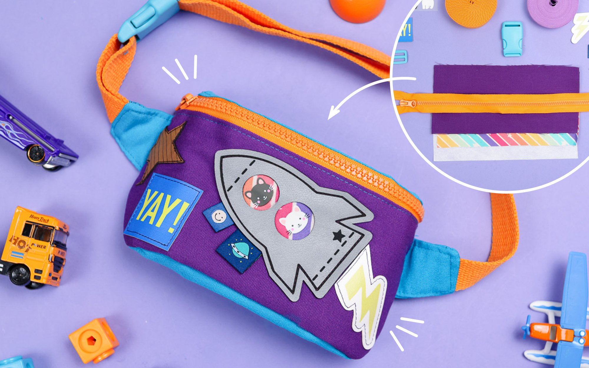 #KinderbauchtascheKiBa nähen