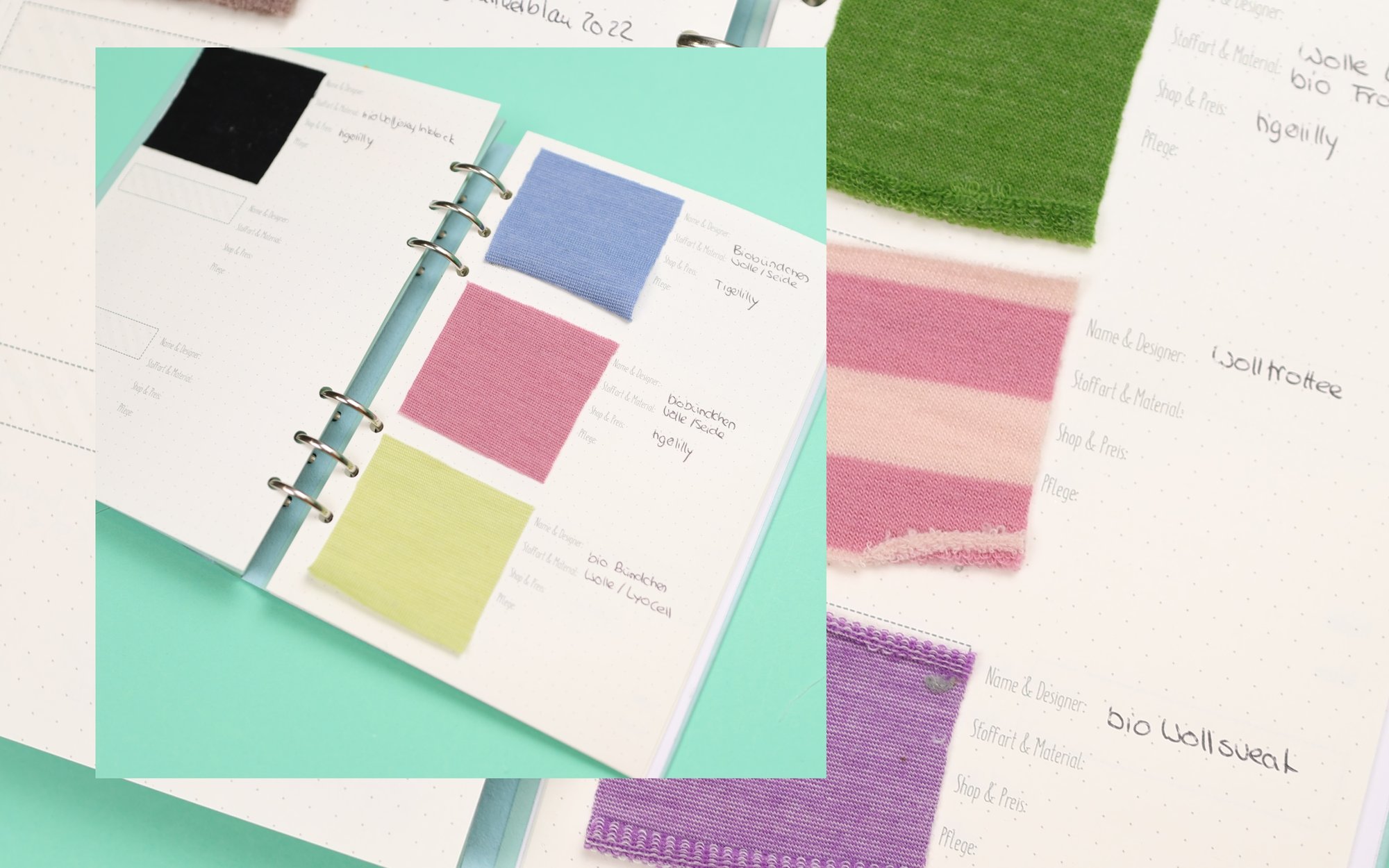 Stoffmusterbuch selber gestalten