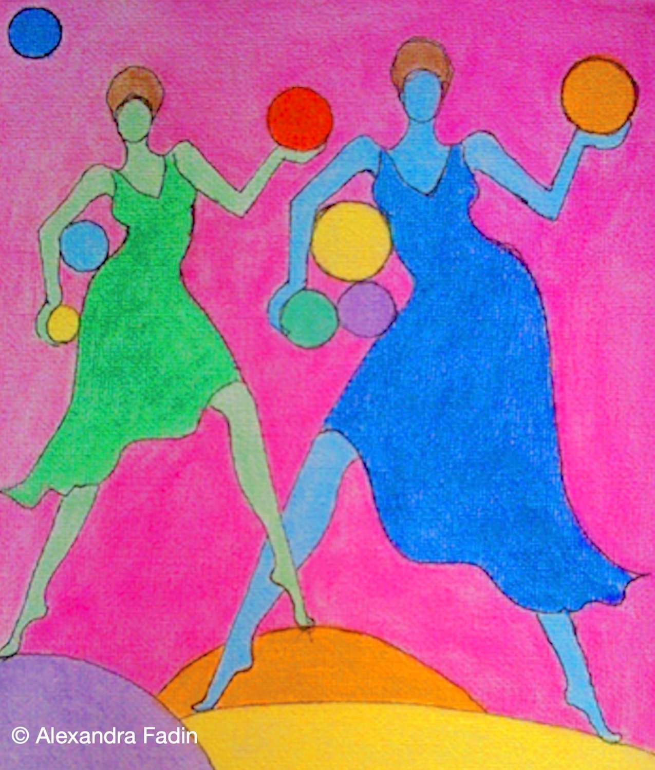 Femmes Planètes pastels 1