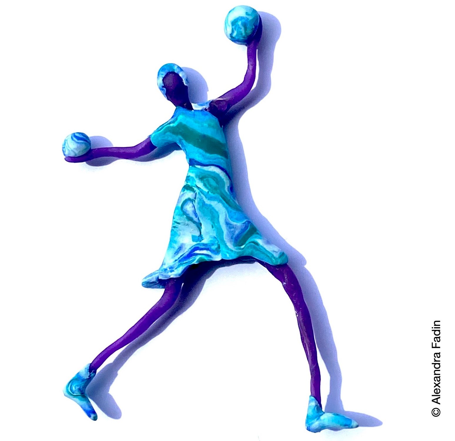 Danseuse planète multicolore 2