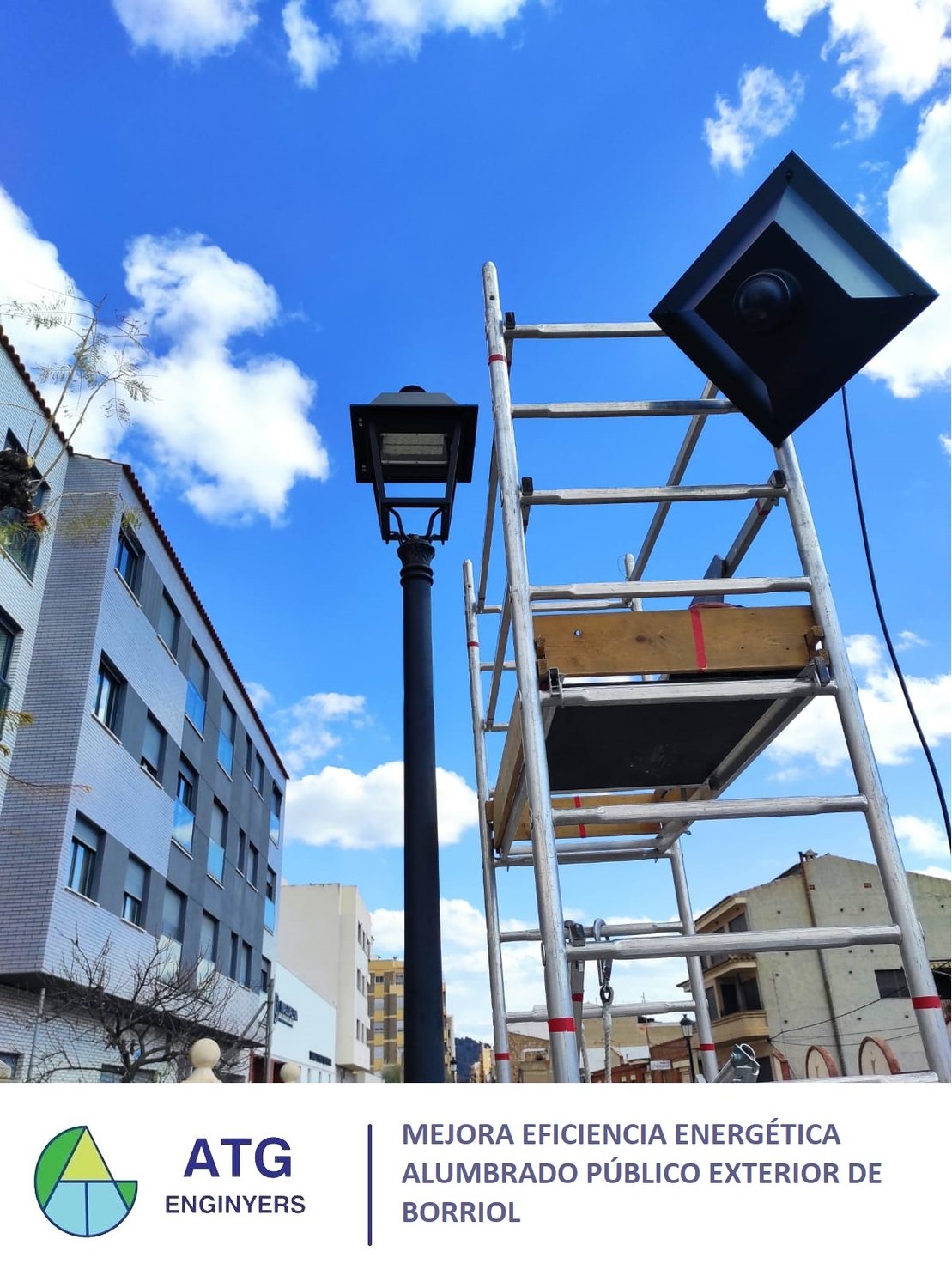 Mejora eficiencia energética alumbrado público de Borriol
