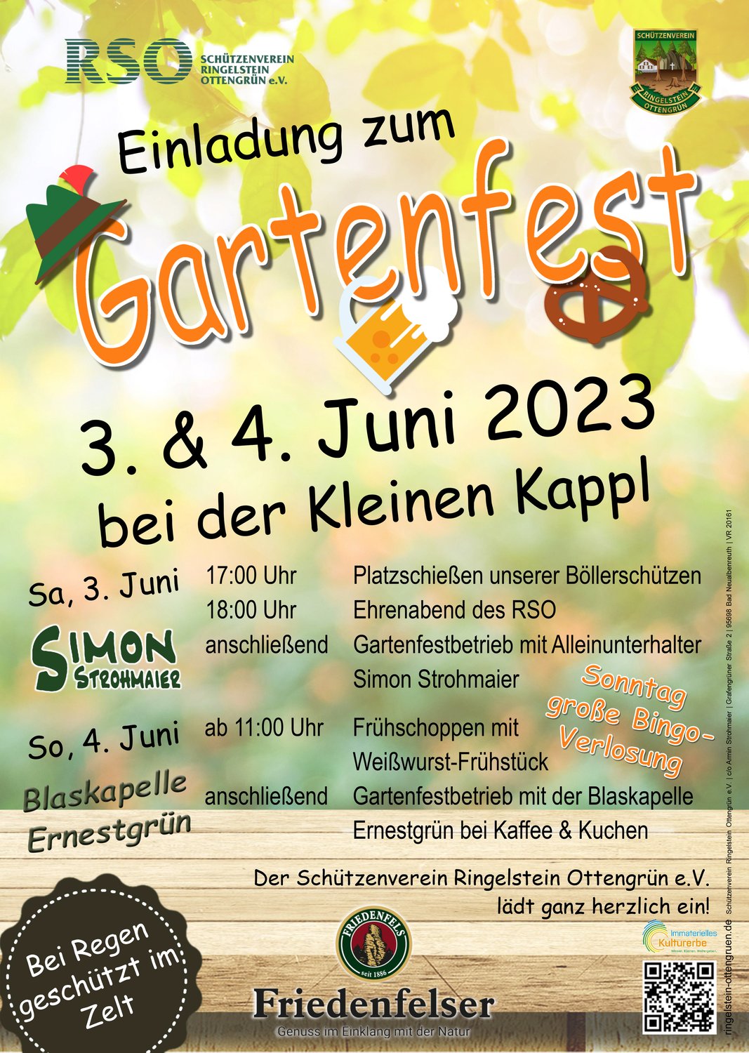 Herzliche Einladung zum Gartenfest der Ringelsteiner