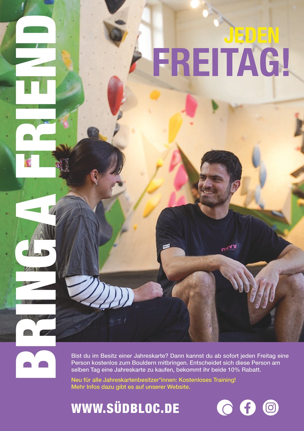 Bring a friend jeden Freitag!