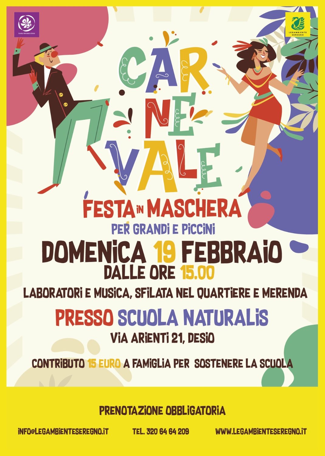 FESTA DI CARNEVALE DOMENICA 19 FEBBRAIO