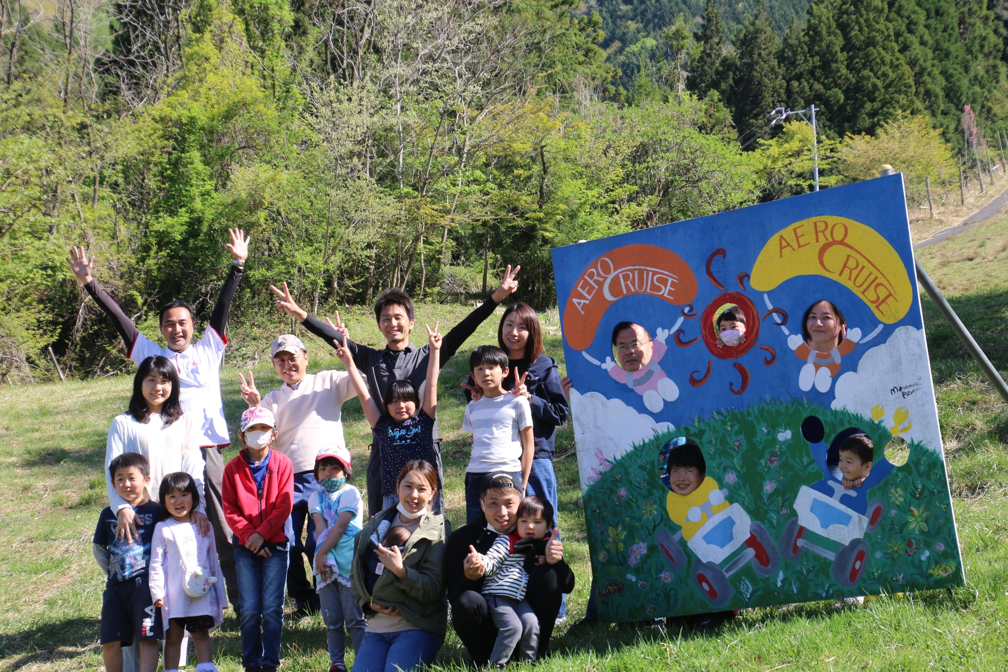 6家族で大はしゃぎ