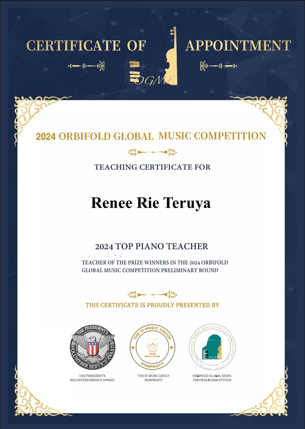 2024 Top Piano Teacher