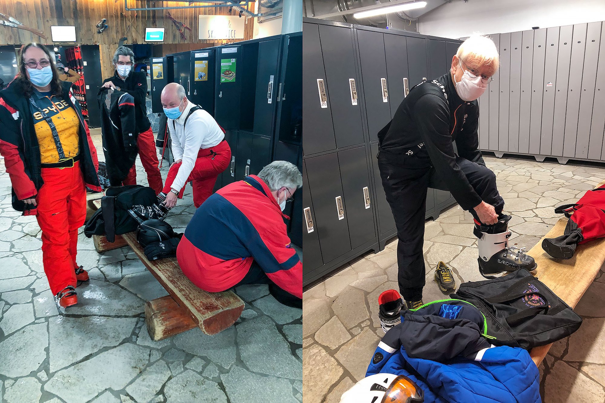 Skitraining in der Skihalle